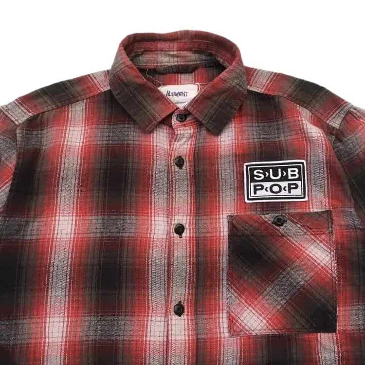 Altamont Limited Edition Sub Pop x Altamont Logo Patch Flannel Size US M / EU 48-50 / 2 - 2 Thumbnail