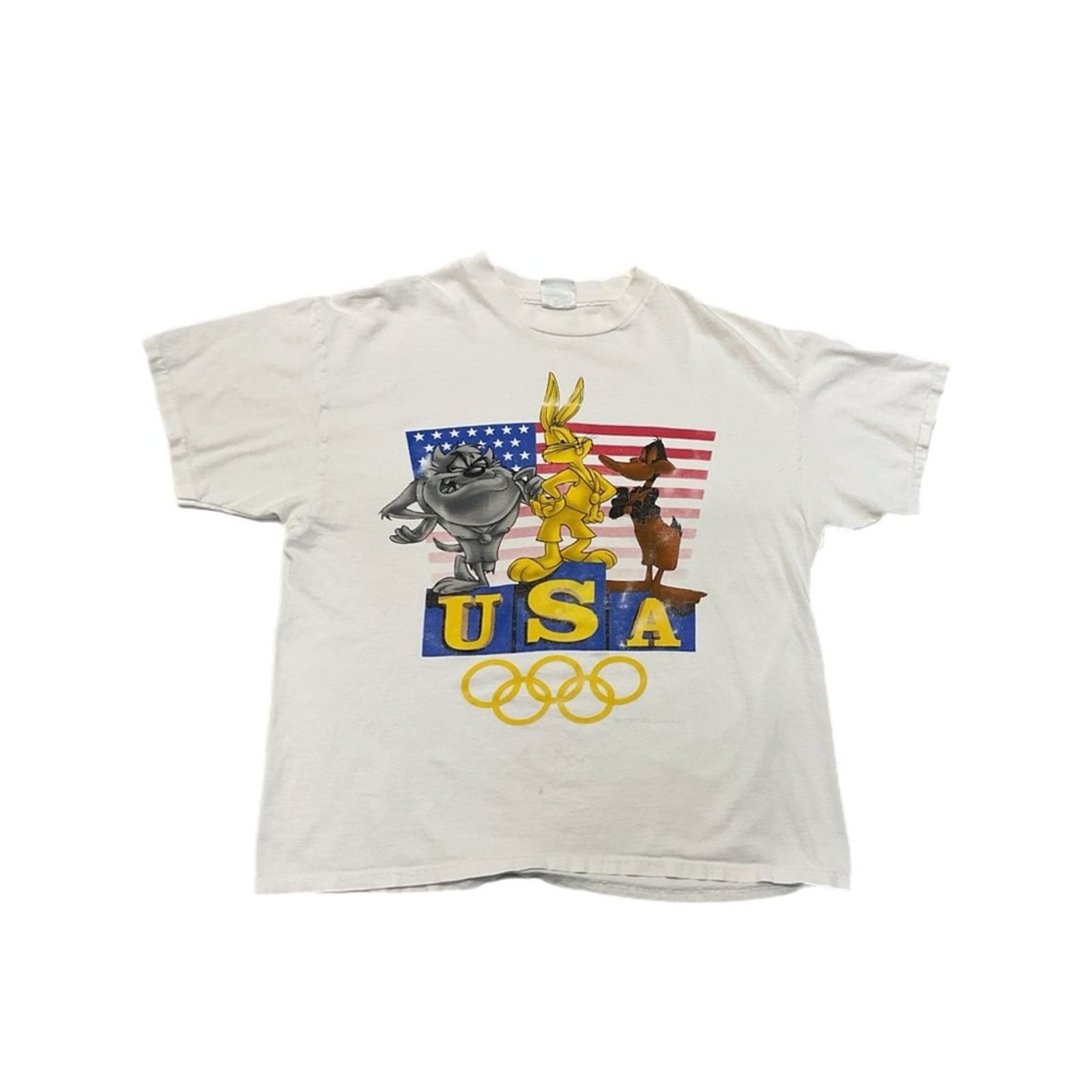 Hanes Vintage Hanes Looney Tunes Olympics Winners T-Shirt Size US XL / EU 56 / 4 - 1 Thumbnail