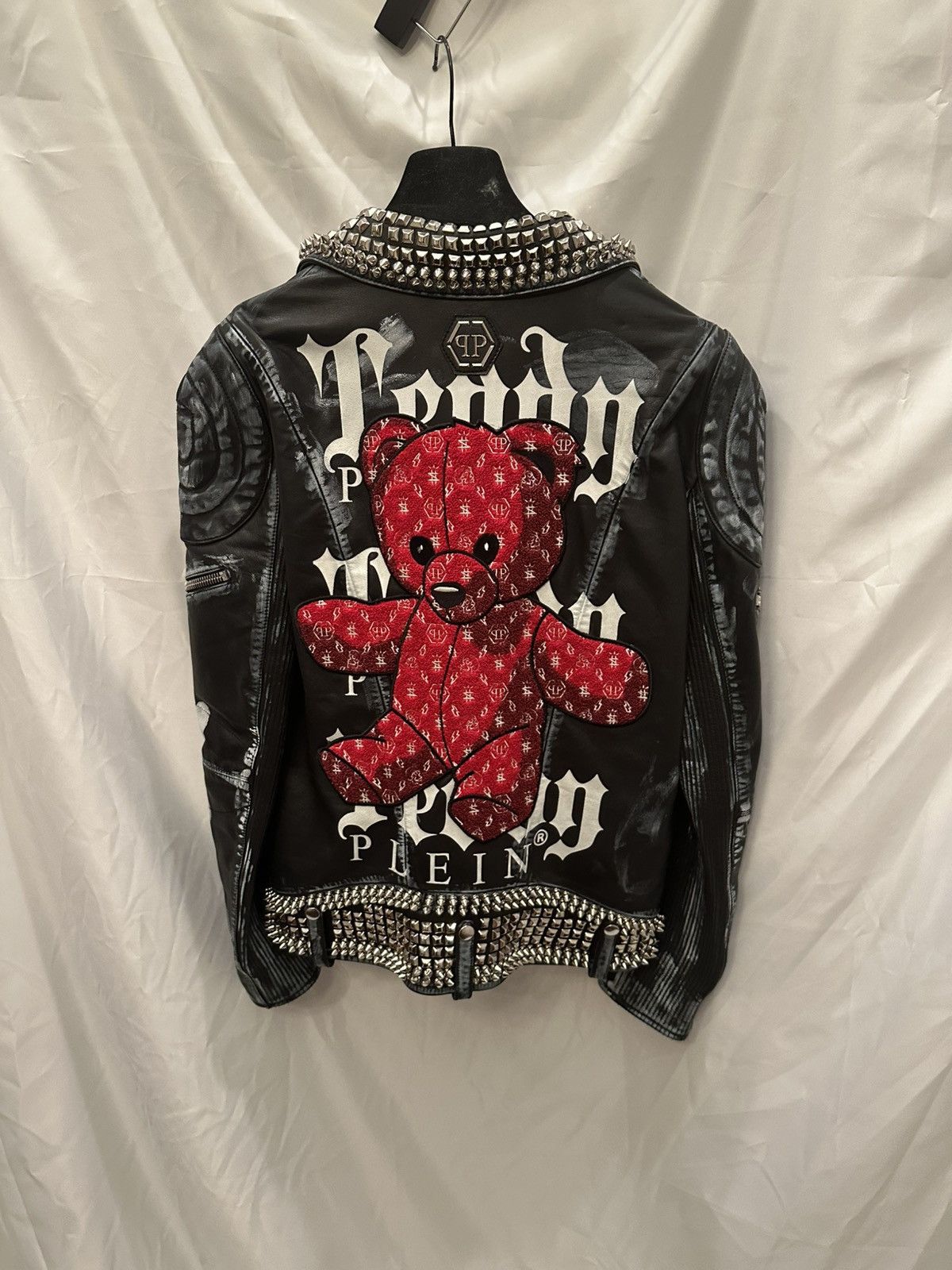 Philipp Plein Phillipp Plein Teddy Bear Leather Jacket Size US XL / EU 56 / 4 - 1 Thumbnail