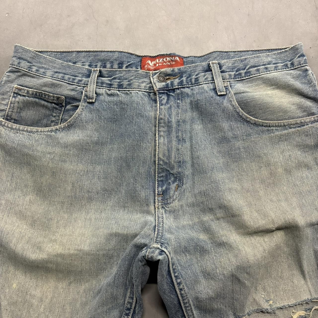 Vintage Crazy Vintage Y2K/2000s Super Baggy Ripped Grunge Skater Medium Wash Denim Jeans! Size US 36 / EU 52 - 2 Thumbnail