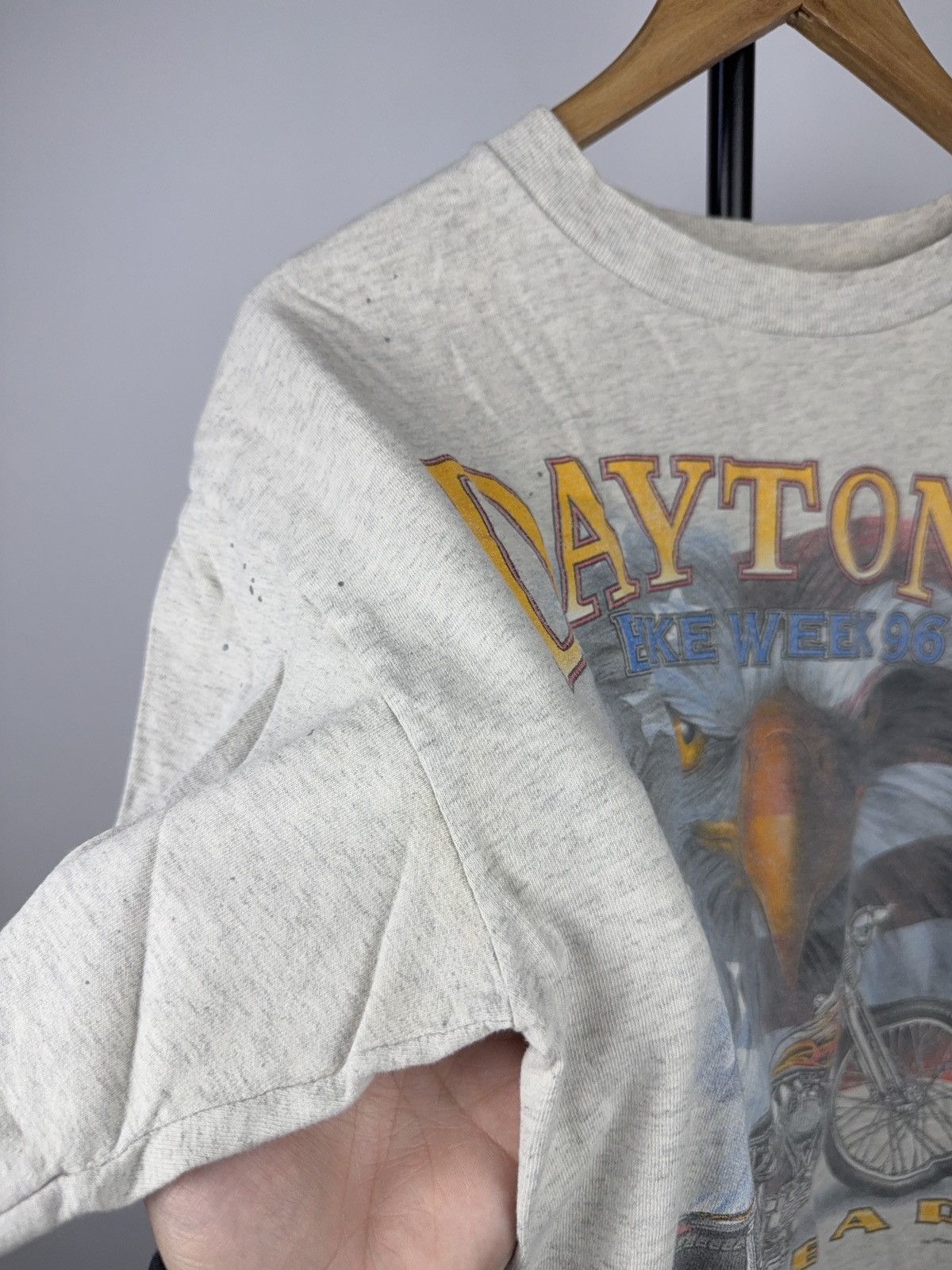 Vintage Vintage 1996 Daytona Bike Moto Week Biker Eagle T Shirt Size US L / EU 52-54 / 3 - 5 Thumbnail