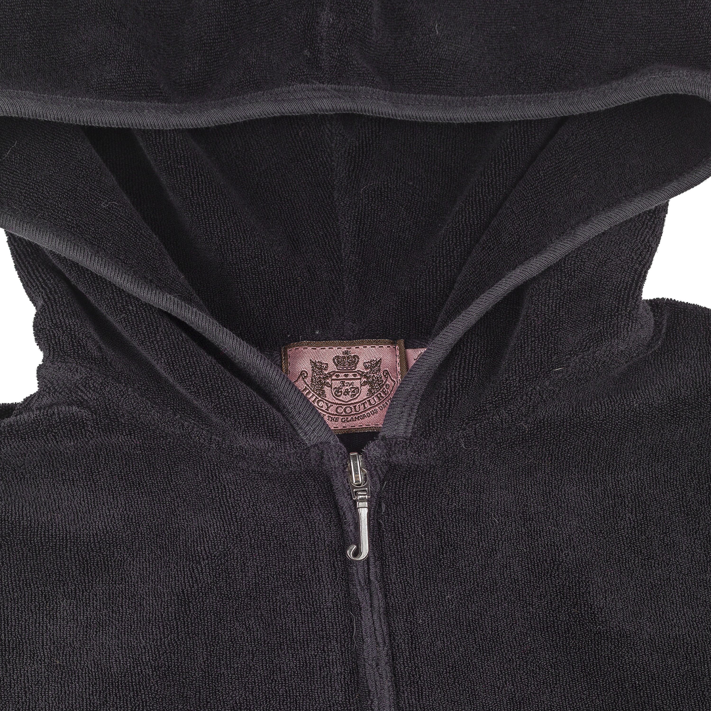 Juicy Couture Juicy Couture Vintage Viva La Juicy Black Velour Jacket Size M / US 6-8 / IT 42-44 - 6 Thumbnail