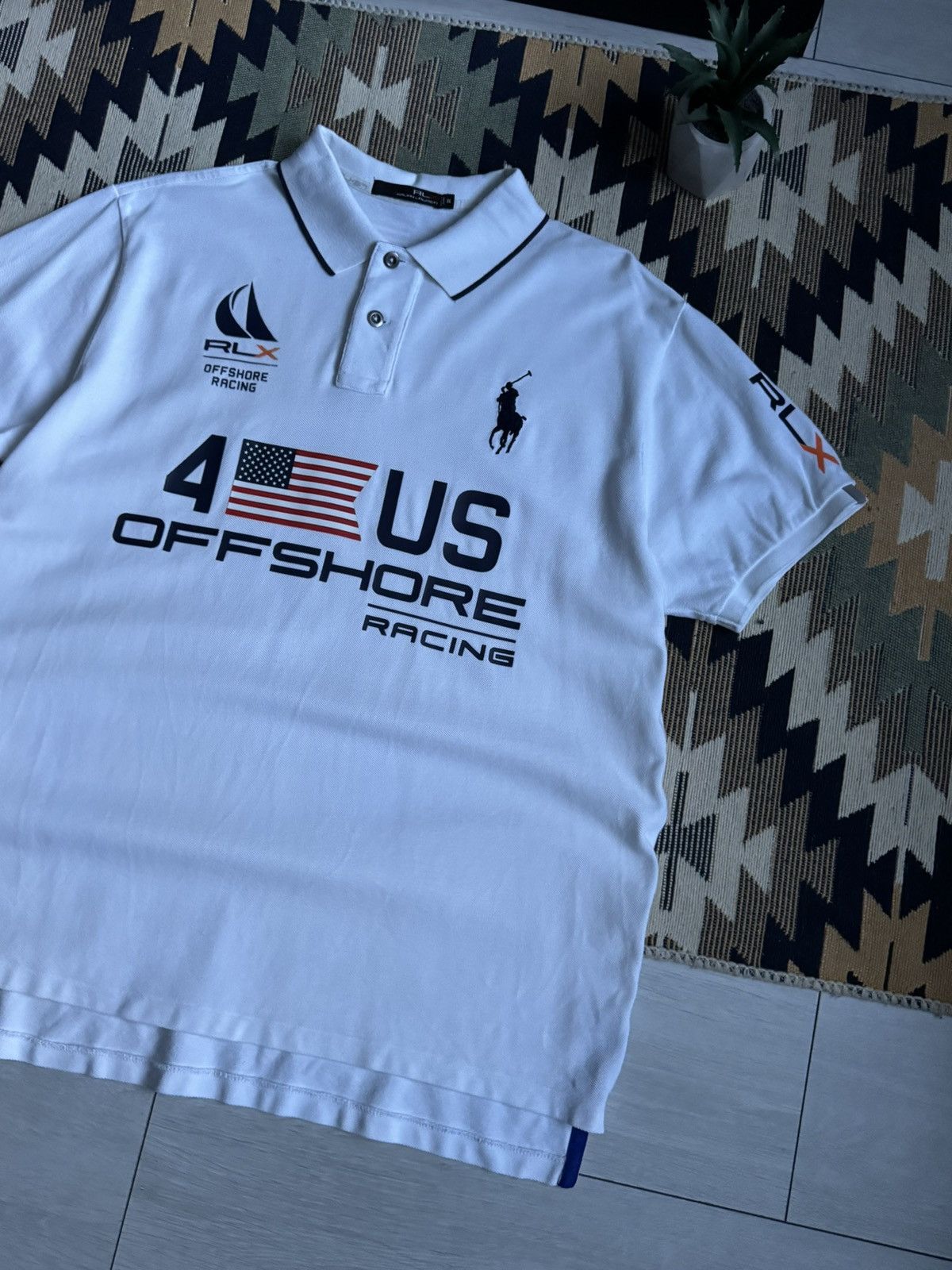 Polo Ralph Lauren Polo Ralph Lauren RLX Offshore Racing USA T-shirt Size US XXL / EU 58 / 5 - 4 Thumbnail