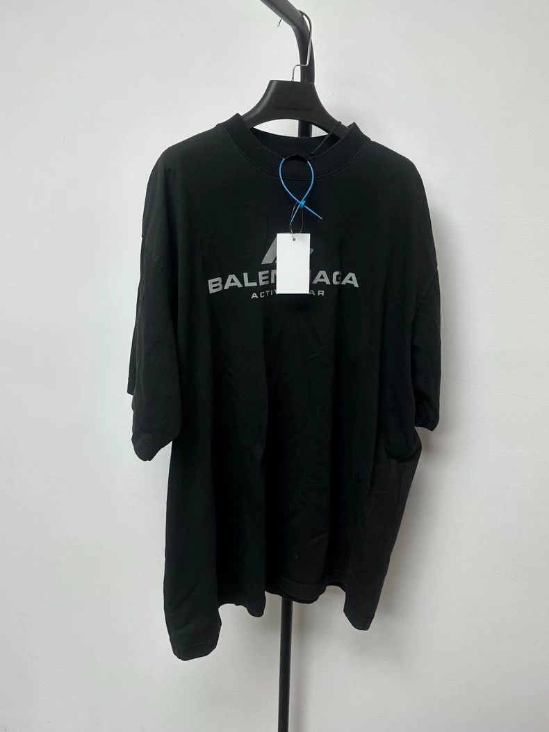 Balenciaga Balenciaga Reflective Logo Short Sleeve T-shirt - dmc Size US XL / EU 56 / 4 - 1 Thumbnail