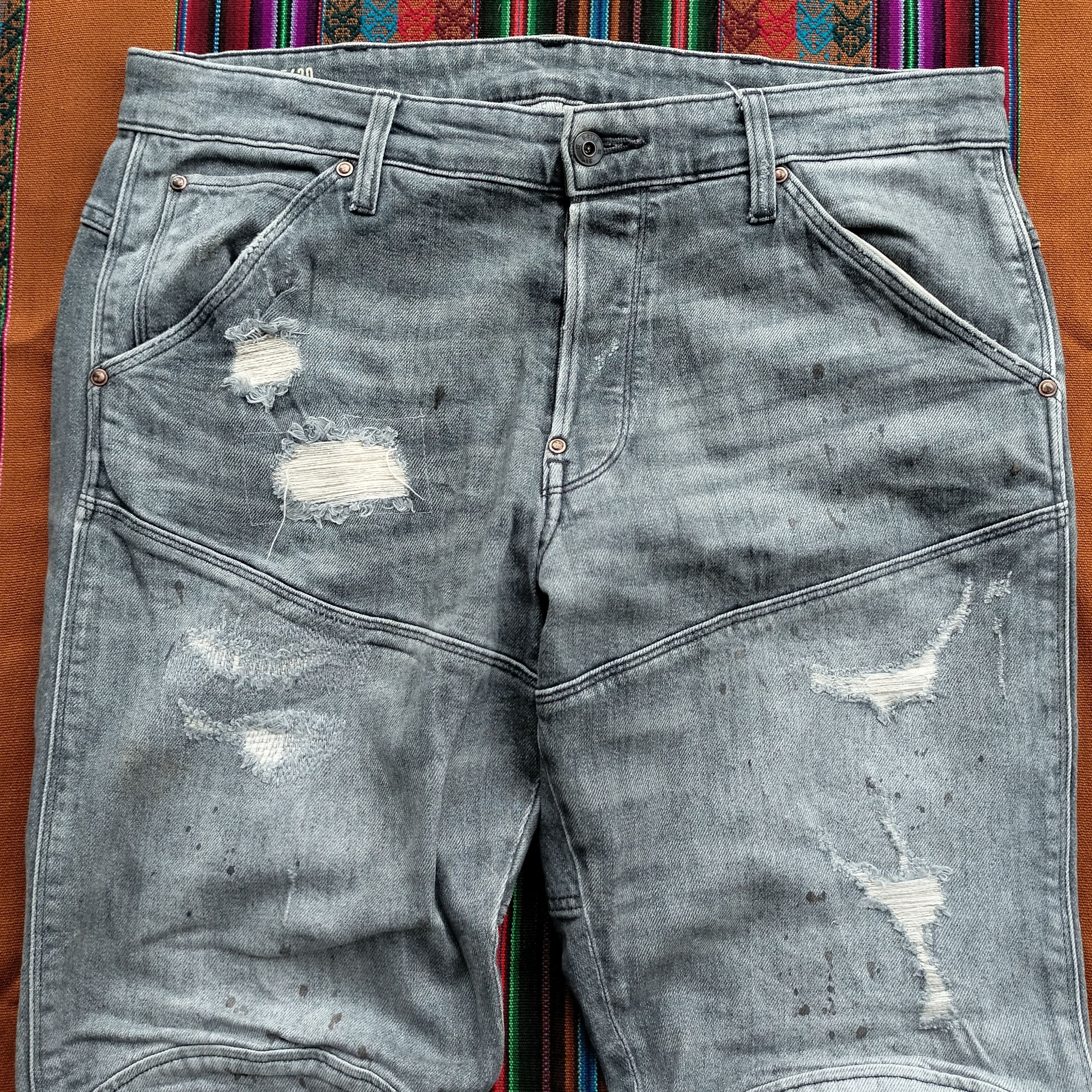 G-Star G Star raw 5620 3D tapered distressed denim Size US 34 / EU 50 - 3 Thumbnail