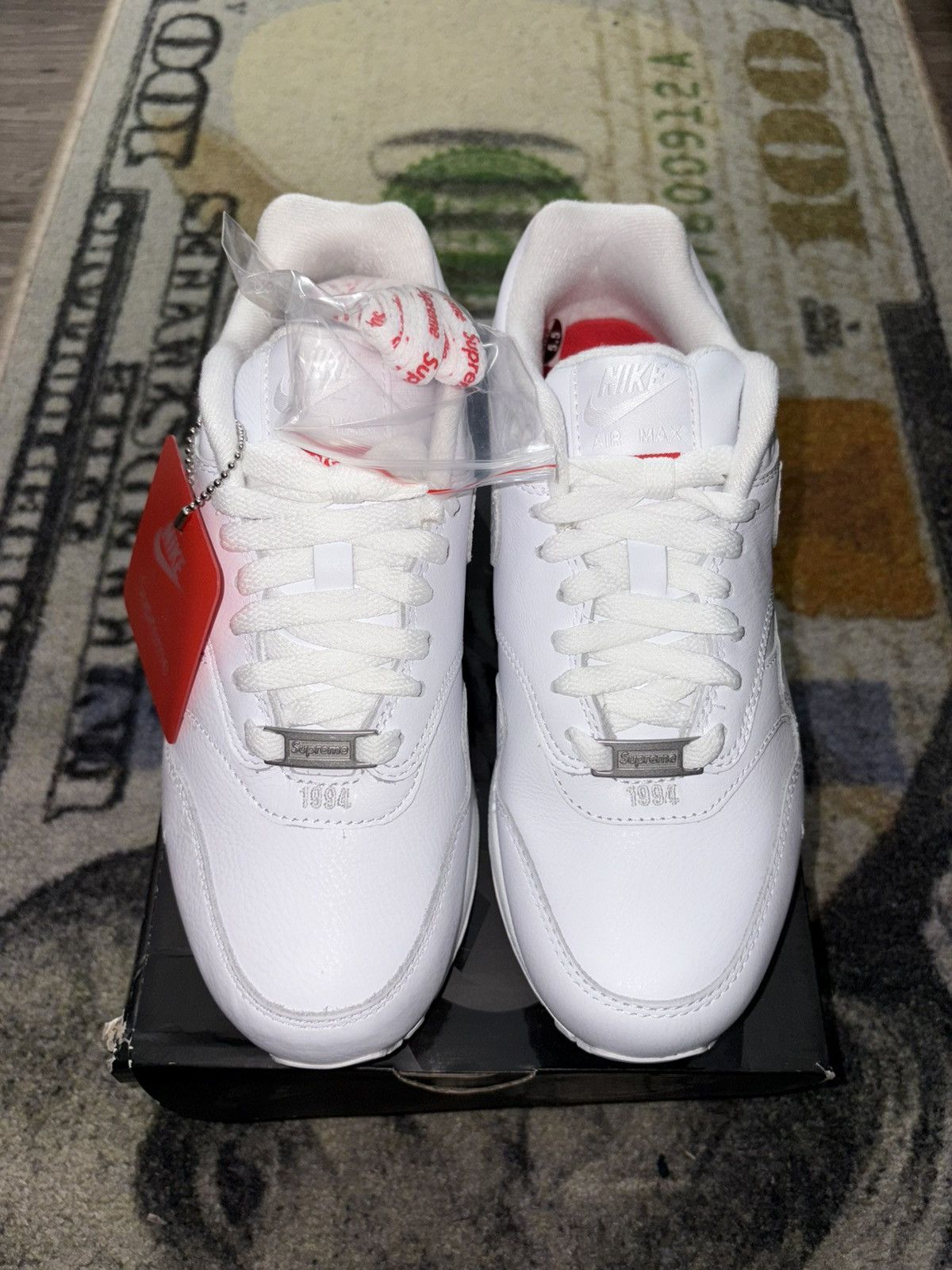 Nike × Supreme Supreme Nike Air Max 1 ‘87 SP (Womens 7) Size US 5.5 / EU 38 - 3 Thumbnail