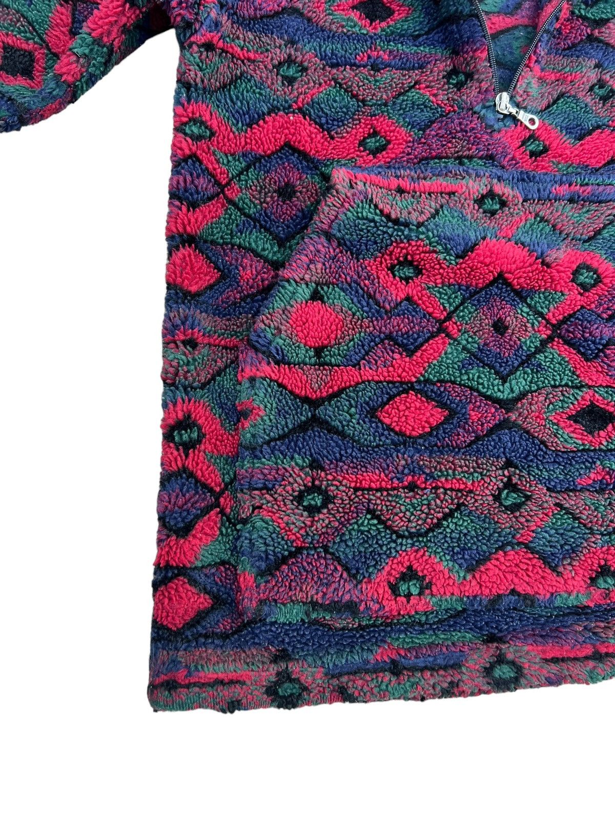 Woolrich Woolen Mills Vintage 90s WOOLRICH Usa Tribal Pullover Bulky Fleece Jacket Size US S / EU 44-46 / 1 - 9 Thumbnail