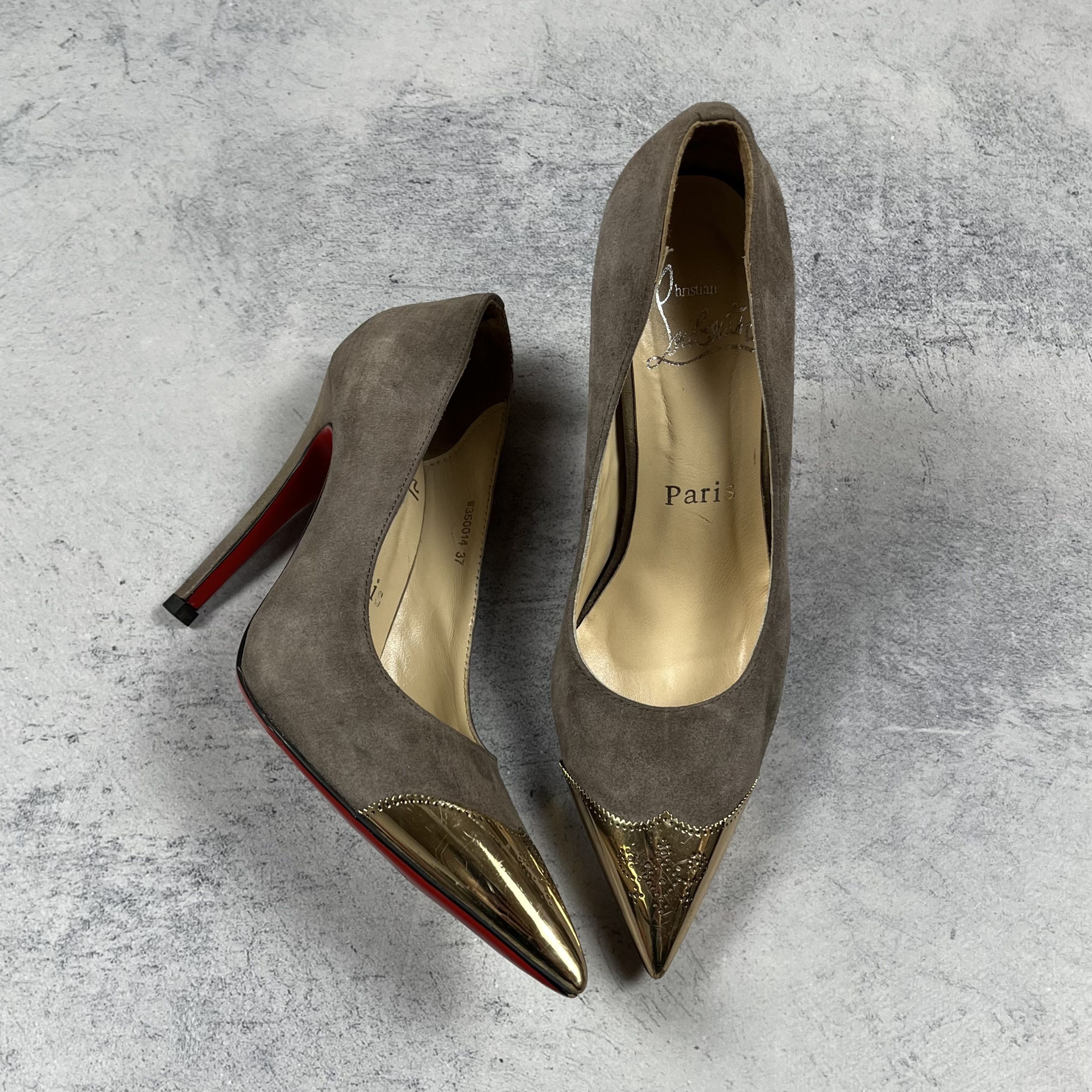 Christian Louboutin Christian Louboutin Suede Heels Size US 6.5 / IT 36.5 - 7 Thumbnail