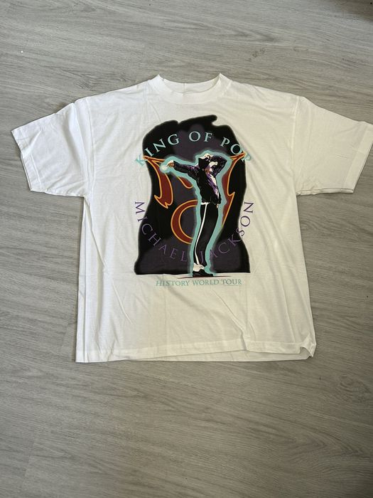 買換応援 Vintage MJ History World Tour T Shirt XL | jardindeiguazu ...