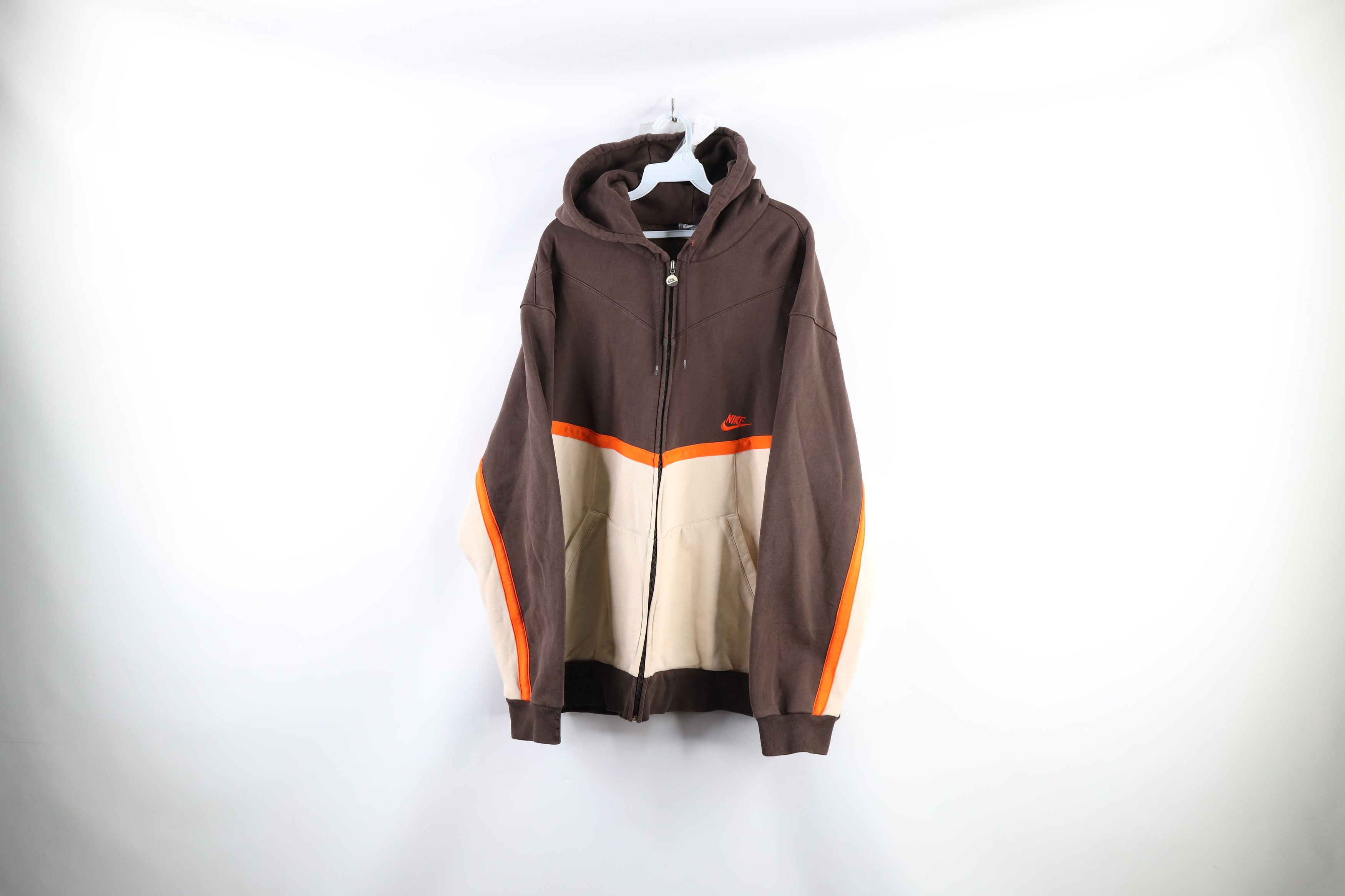 Nike × Vintage Vintage Nike Scott Mini Swoosh Heavyweight Full Zip Hoodie Size US XXL / EU 58 / 5 - 1 Thumbnail