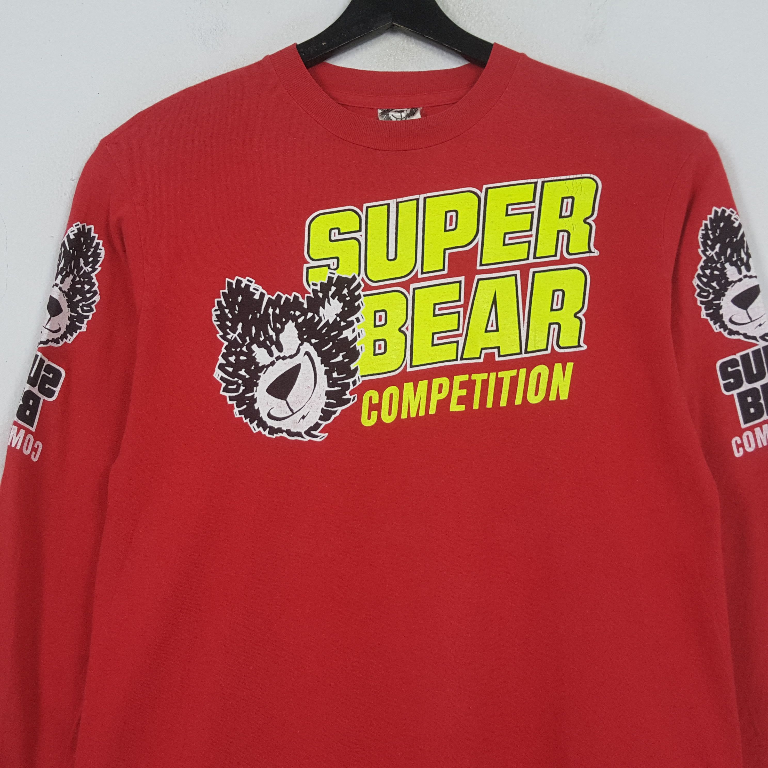 Vintage SUPER BEAR COMPETITION Streetwear Style Tshirt 31 Size US M / EU 48-50 / 2 - 2 Thumbnail
