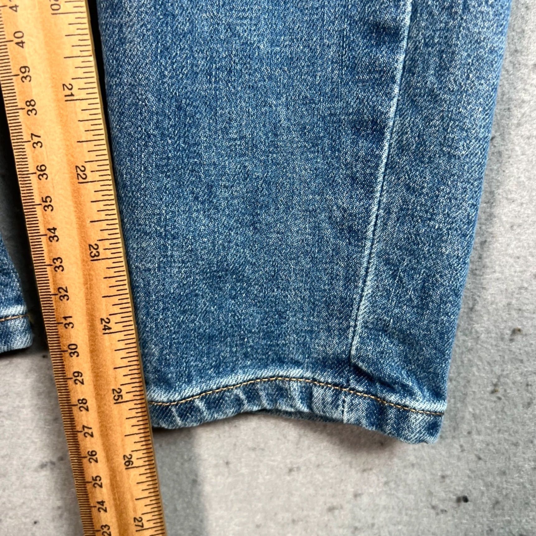 Everlane Everlane Women’s Jeans 24 Ankle High-Waisted Blue Cotton Denim 5-Pocket Regular Inseam 26" Size 24 Size 42" / US 20 - 7 Thumbnail