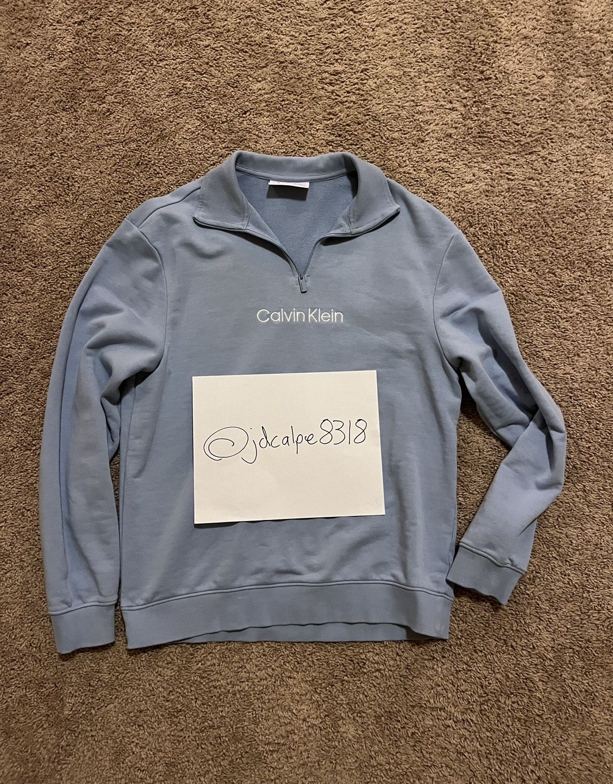 Calvin Klein Embroidered Calvin Klein Quarter Zip Size US M / EU 48-50 / 2 - 4 Thumbnail