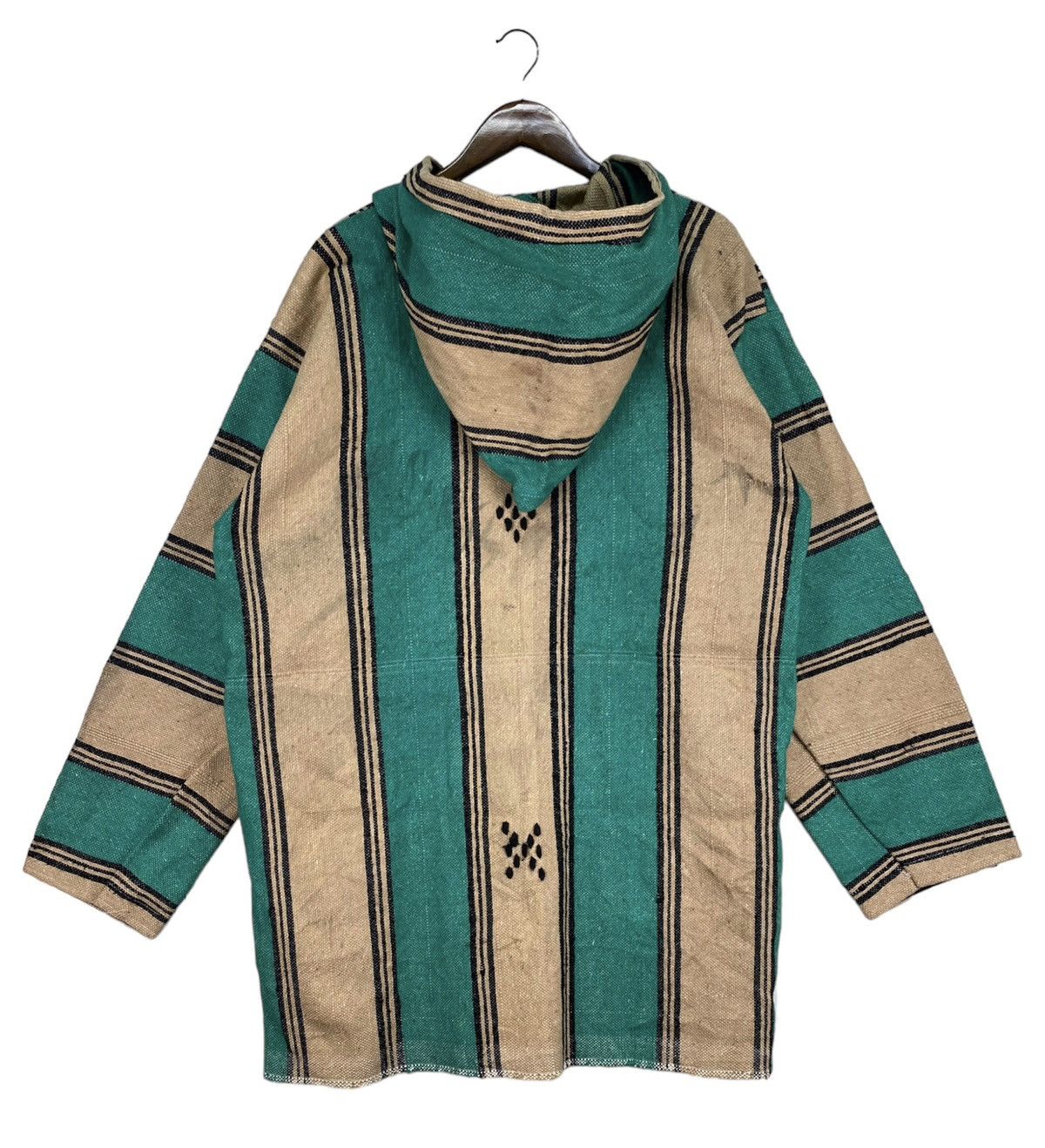 Vintage ❗️RARE❗️Burlap Stripe Hooded Jacket Size US XL / EU 56 / 4 - 6 Thumbnail