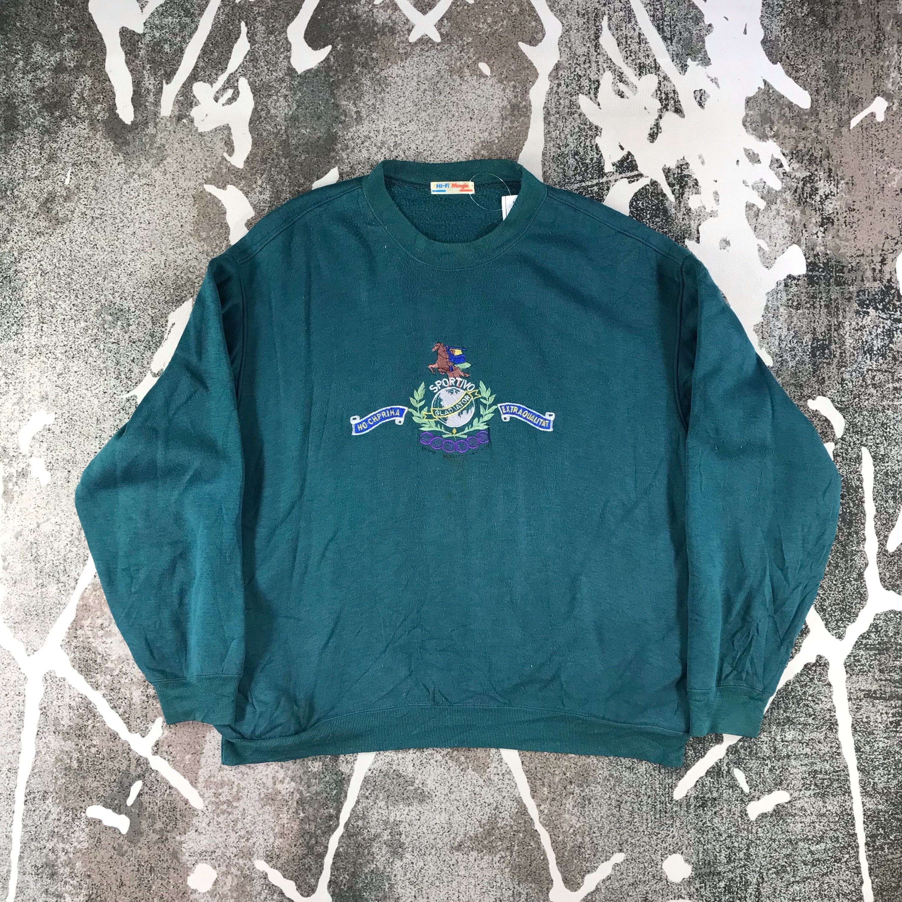Vintage Vintage Sportivo Sweatshirt Embroidered Logo F168 Size US L / EU 52-54 / 3 - 1 Thumbnail