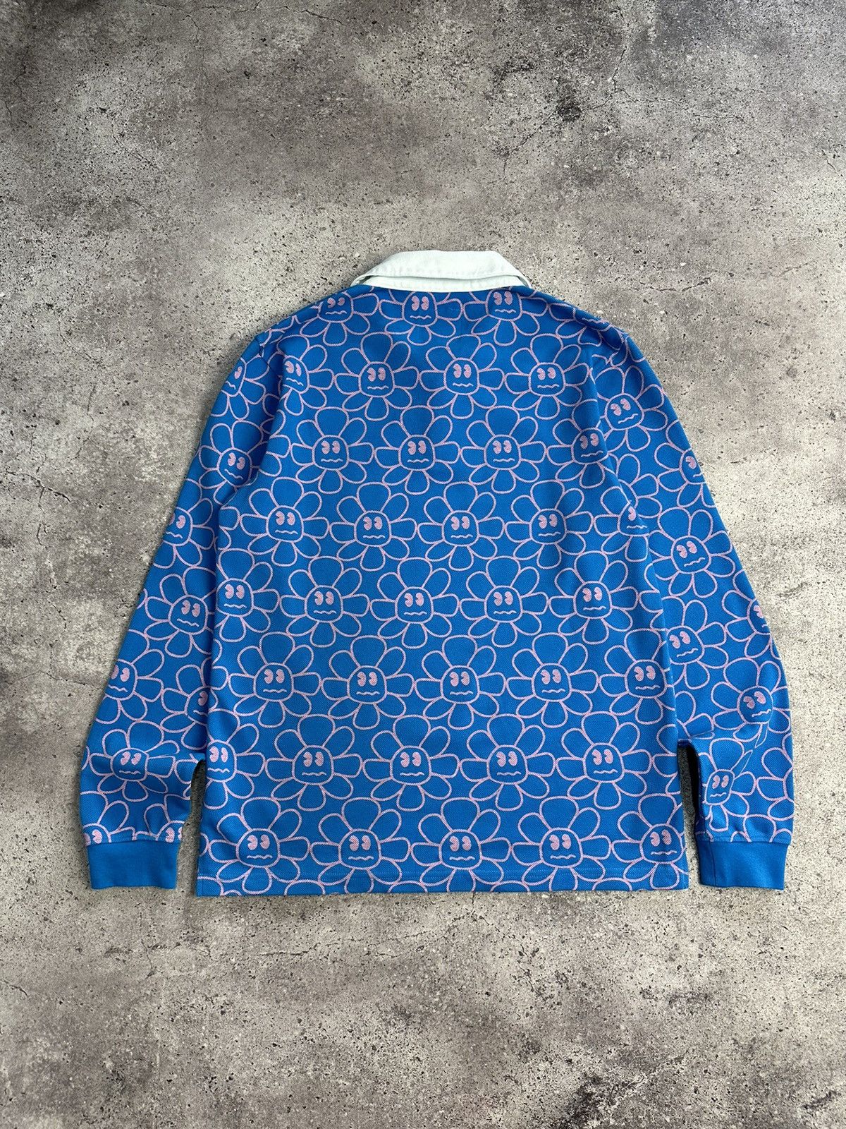 A.LAB × Vintage Vintage A Lab Skateboarding Rugby Long Sleeve Smile Logo Size US L / EU 52-54 / 3 - 6 Thumbnail