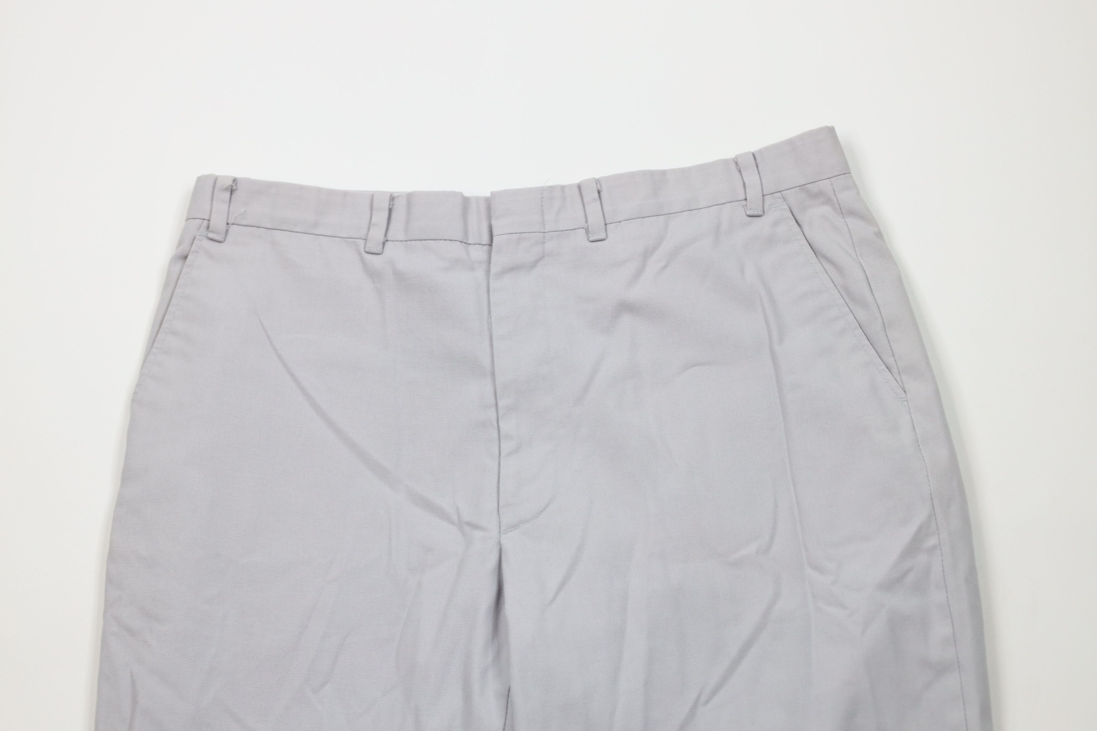 Vintage Vintage 70s Streetwear Wide Leg Chino Pants Trousers Gray Size US 36 / EU 52 - 2 Thumbnail