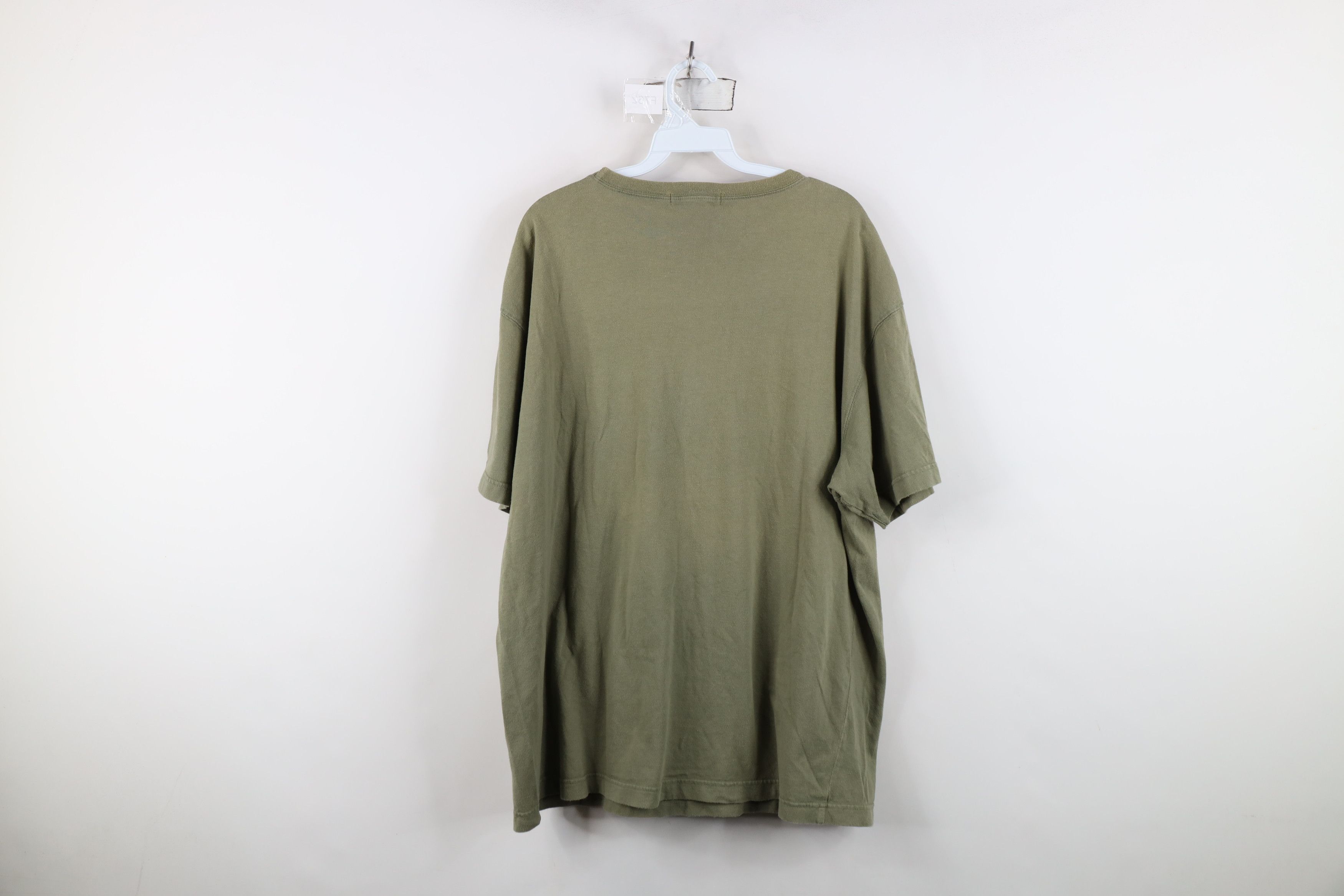 Eddie Bauer Vintage 90s Eddie Bauer Blank Cotton Pocket T-Shirt Green Size US XL / EU 56 / 4 - 11 Thumbnail