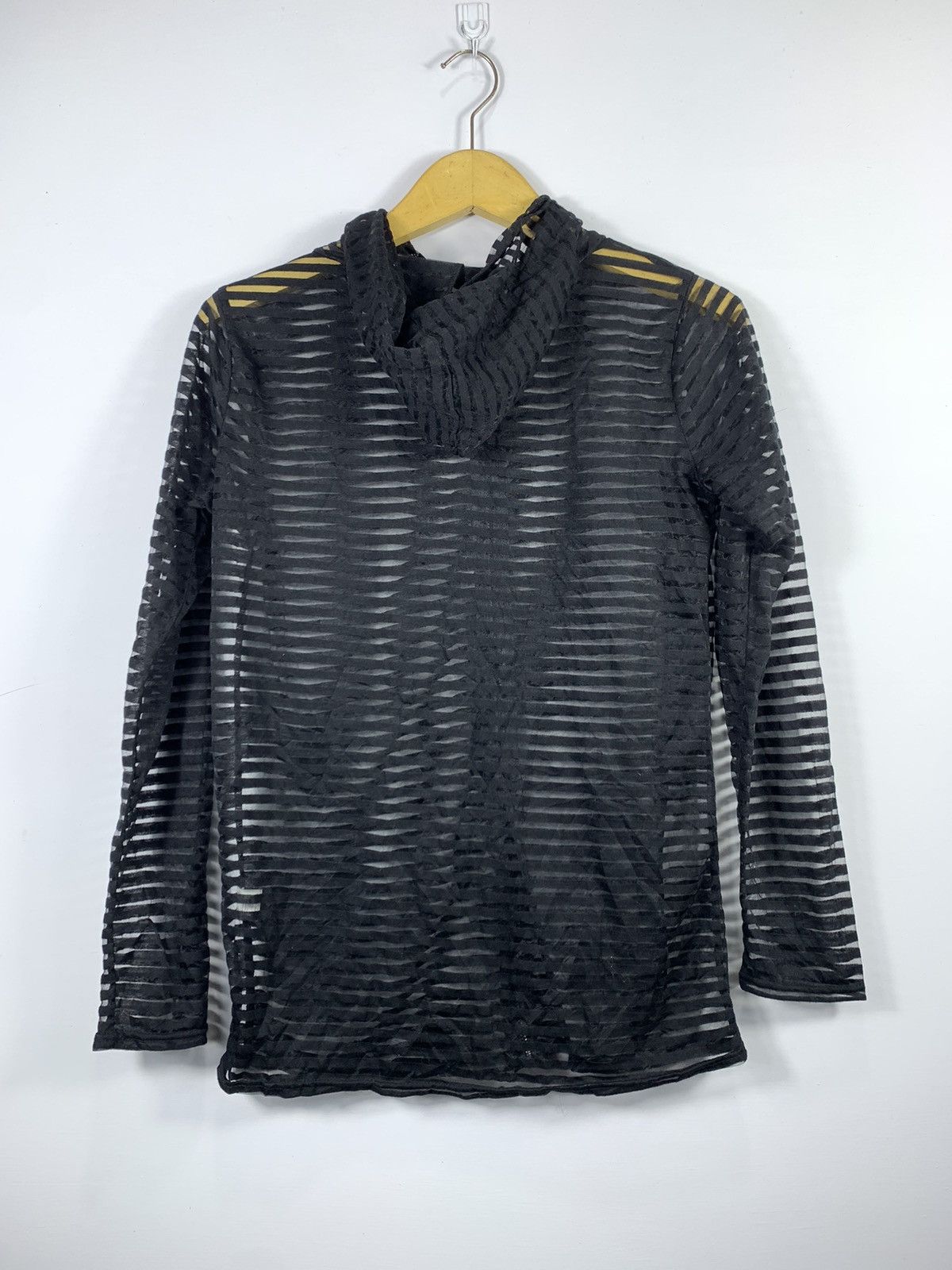Hysteric Glamour Crazy Japanese Strippe Zip Hoodie Transparan Grunge Style Size US M / EU 48-50 / 2 - 5 Thumbnail