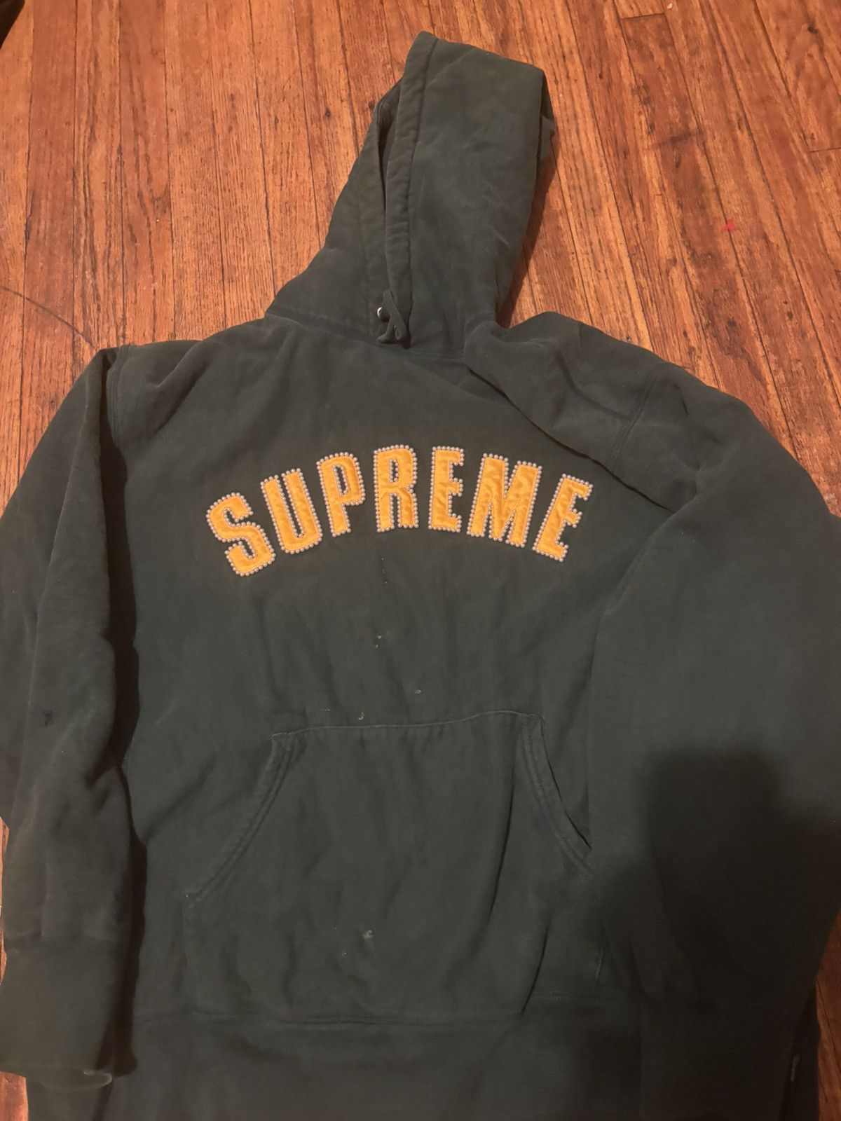 Supreme Dark Green Pearl Supreme Hoodie Size US L / EU 52-54 / 3 - 1 Thumbnail