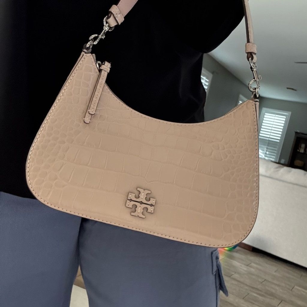 478$! Tory Burch - Thea Embossed Convertible Crossbody Pink