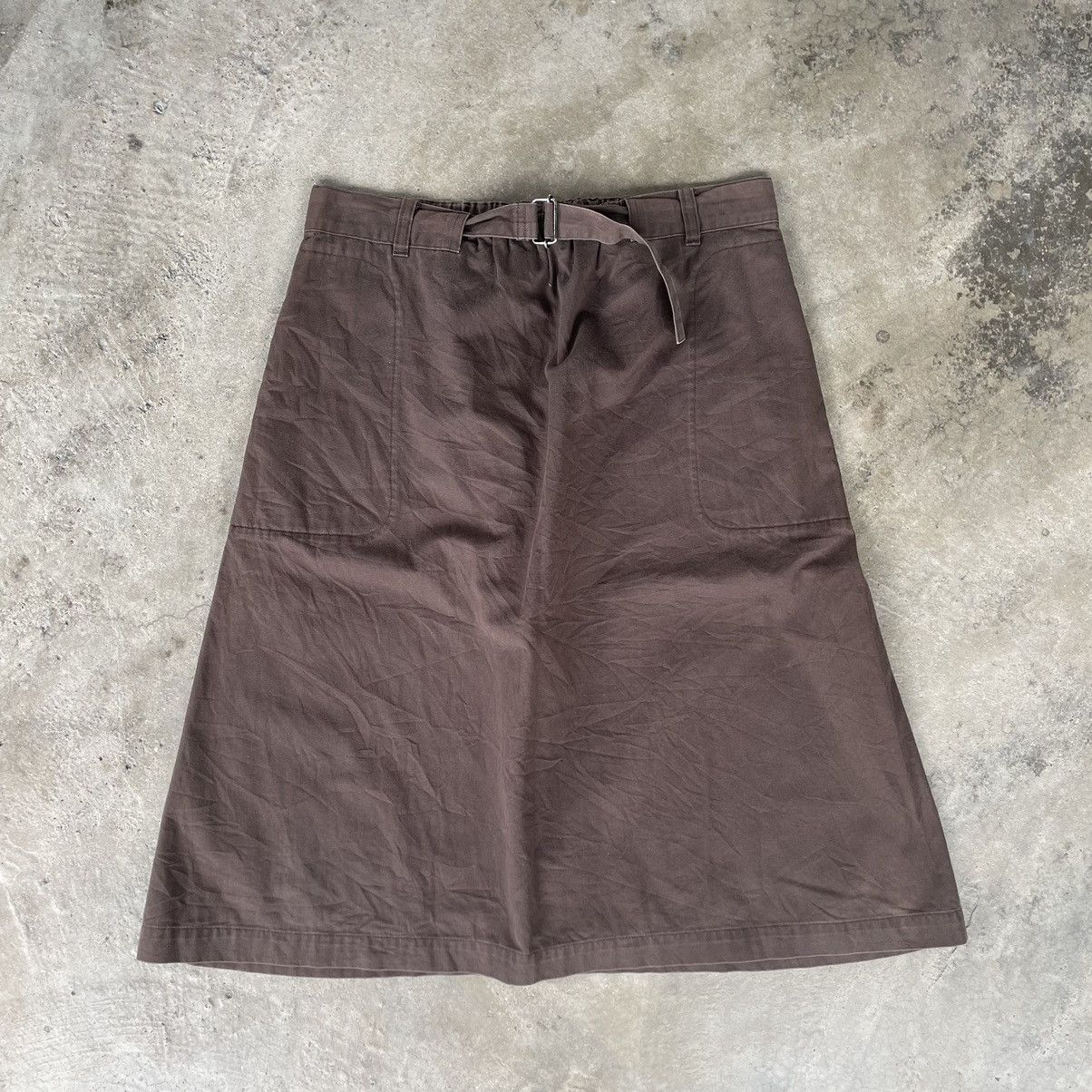 Designer × Margaret Howell × Vintage 🔥Rare🔥Margaret Howell Draw String Pockets Stylis Half Skirts Size 32" / US 10 / IT 46 - 1 Thumbnail