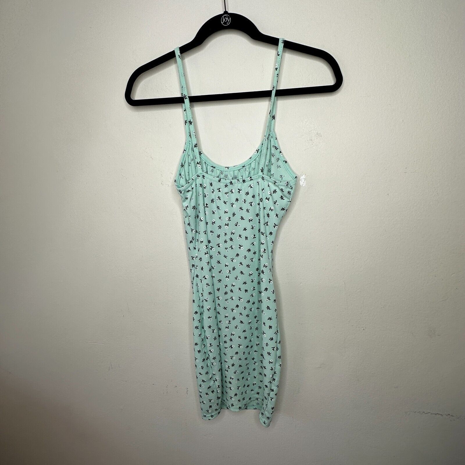 Boohoo boohoo Ditsy Mint Floral Rouched Bust Spaghetti Strap Mini 6 Size M / US 6-8 / IT 42-44 - 5 Thumbnail