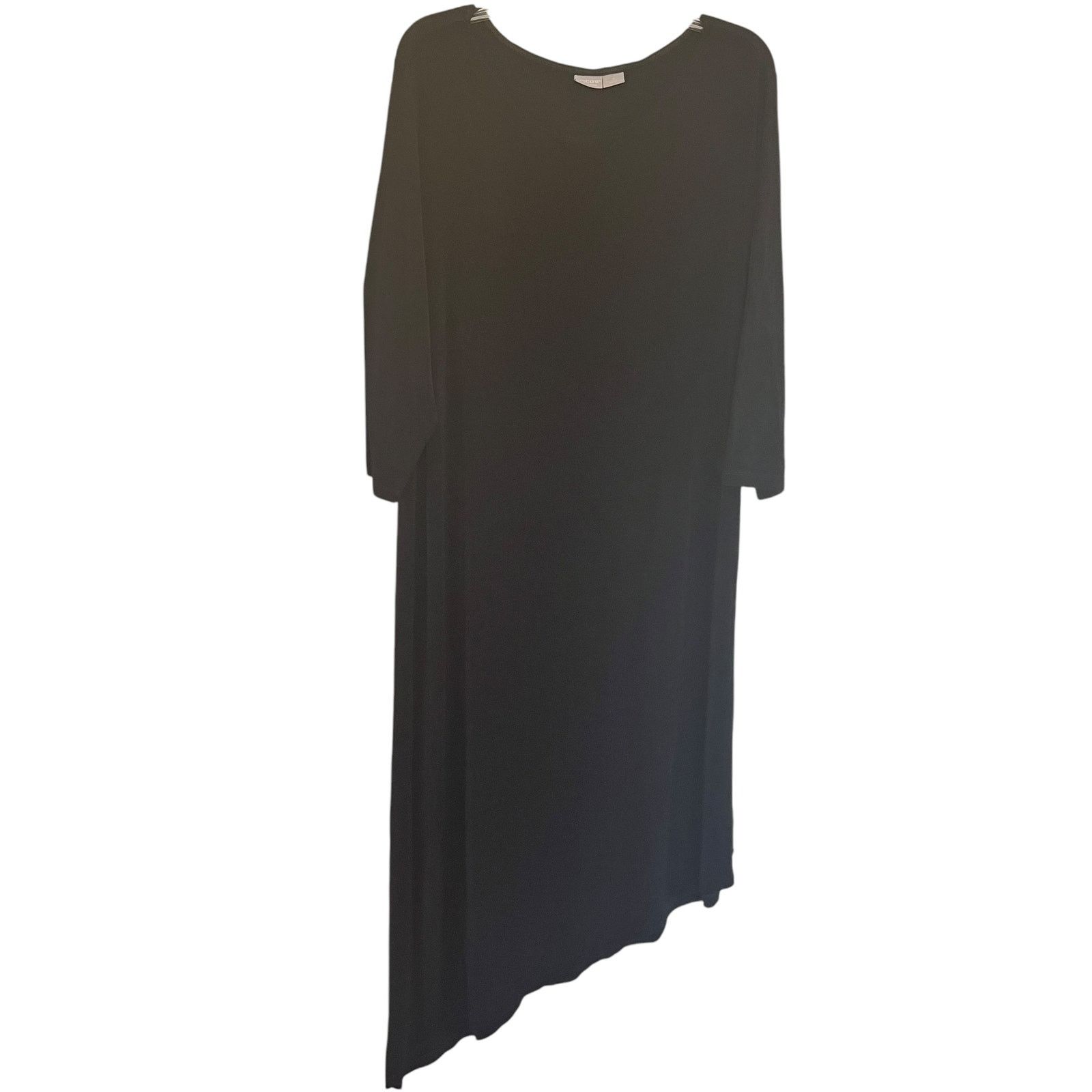 Chicos Chico’s Travelers Black Stretch Jersey Asymmetric Dress Size 3XL / US 20-22 - 1 Thumbnail