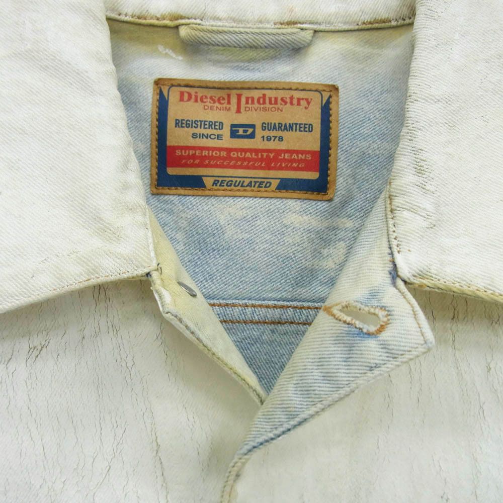 Diesel Painted Damaged Denim Jacket Size US M / EU 48-50 / 2 - 3 Thumbnail