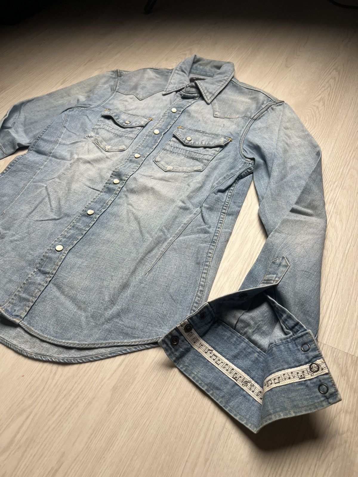 Number (N)ine Number Nine Takahiro Miyashita Western Shirt Musical Note Size US M / EU 48-50 / 2 - 1 Thumbnail