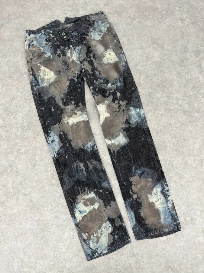 Diesel 2000s Diesel Contemporary Full Splash Painted Effect Pants Size US 32 / EU 48 - 5 Thumbnail