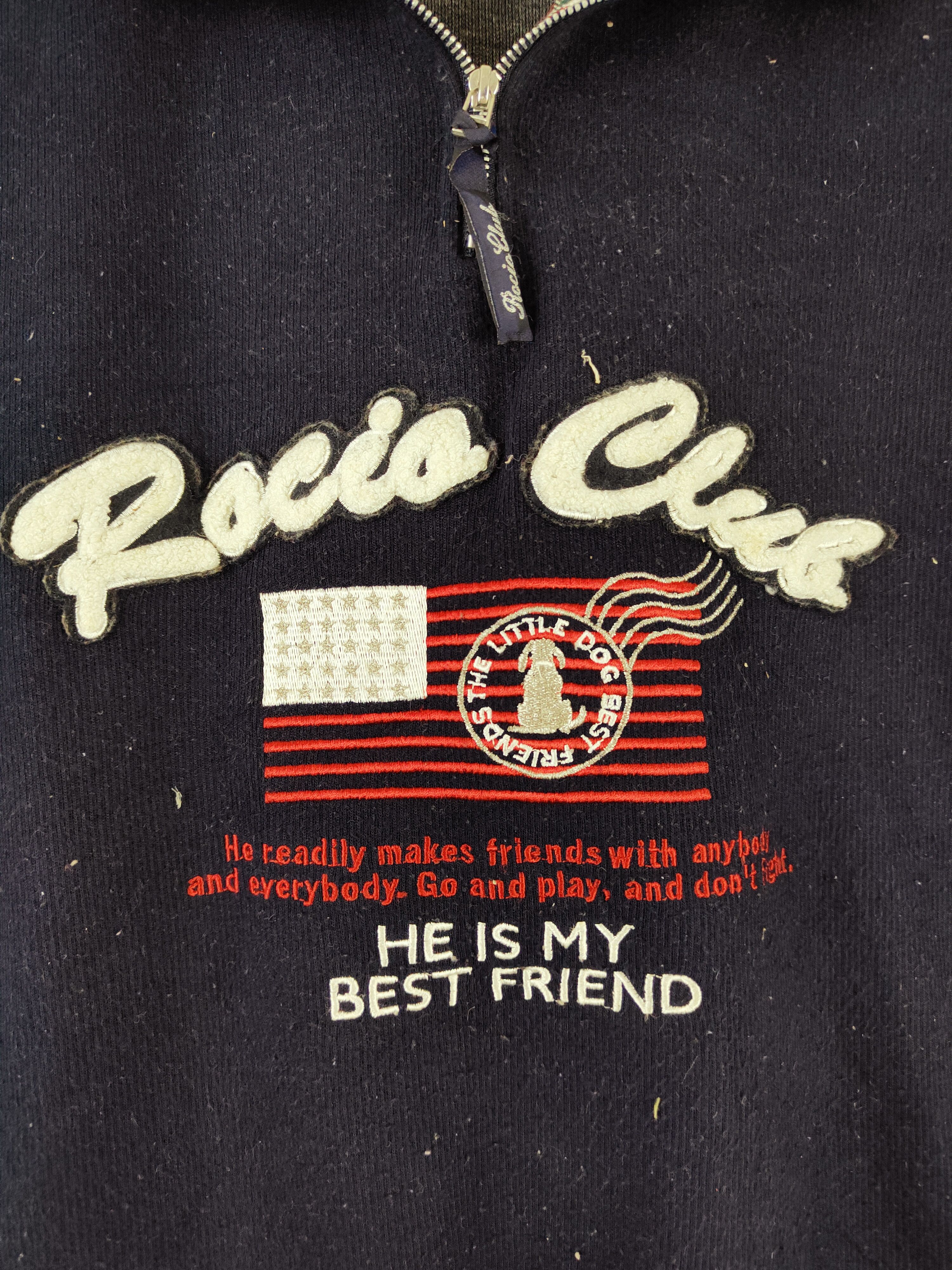 Japanese Brand × Vintage Very Rare Arabis Navy Racia Club Sweatshirts Size US L / EU 52-54 / 3 - 2 Thumbnail