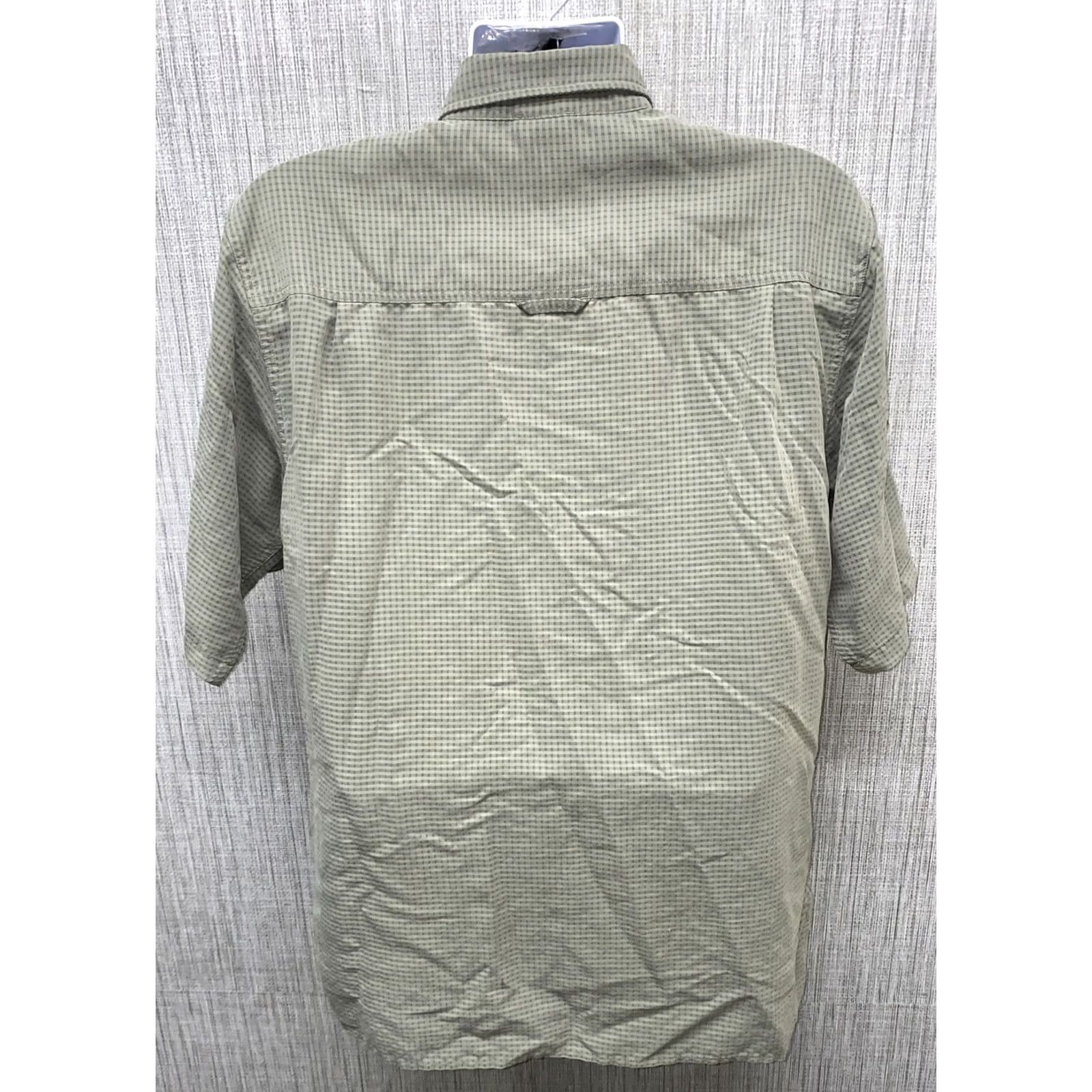 The North Face The North Face Mens Army Green Short Sleeve Fishing Shirt Size M Modal Blend Button-Up Collared Button-Down Army Theme Regular Mens Size US M / EU 48-50 / 2 - 5 Thumbnail