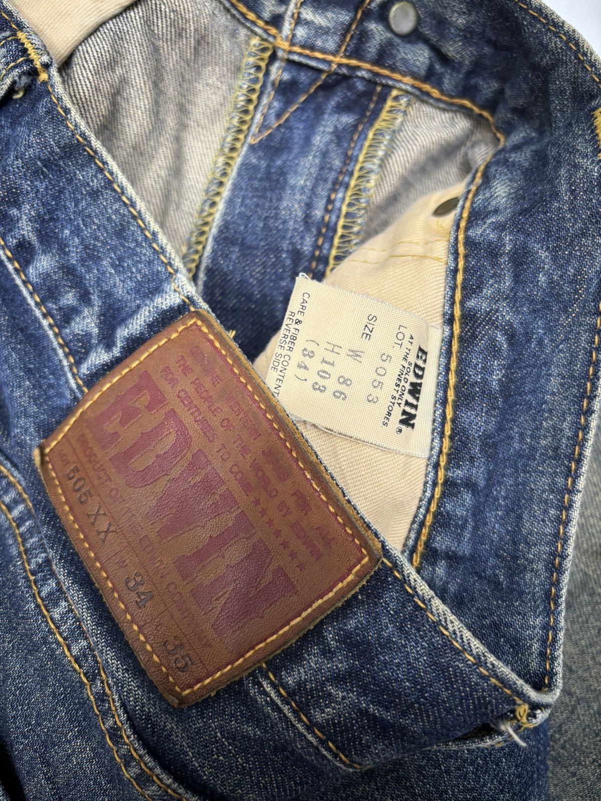 Kapital 🔥EDWIN 505xx SELVEDGE BAGGY JEANS MUD WASH DISTRESSED DENIM Size US 34 / EU 50 - 13 Thumbnail