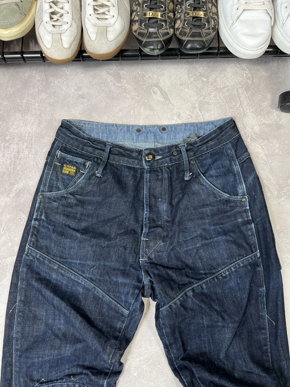 G-Star Vintage Flared G-Star Raw Distressed Baggy Pants Size US 33 - 8 Thumbnail
