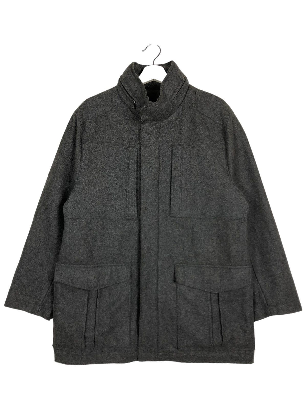 Designer 🔥 J.J. OLSON EQUIPMENT WOOL MOUNTAIN COAT JACKET ITALY MADE Size US M / EU 48-50 / 2 - 2 Thumbnail