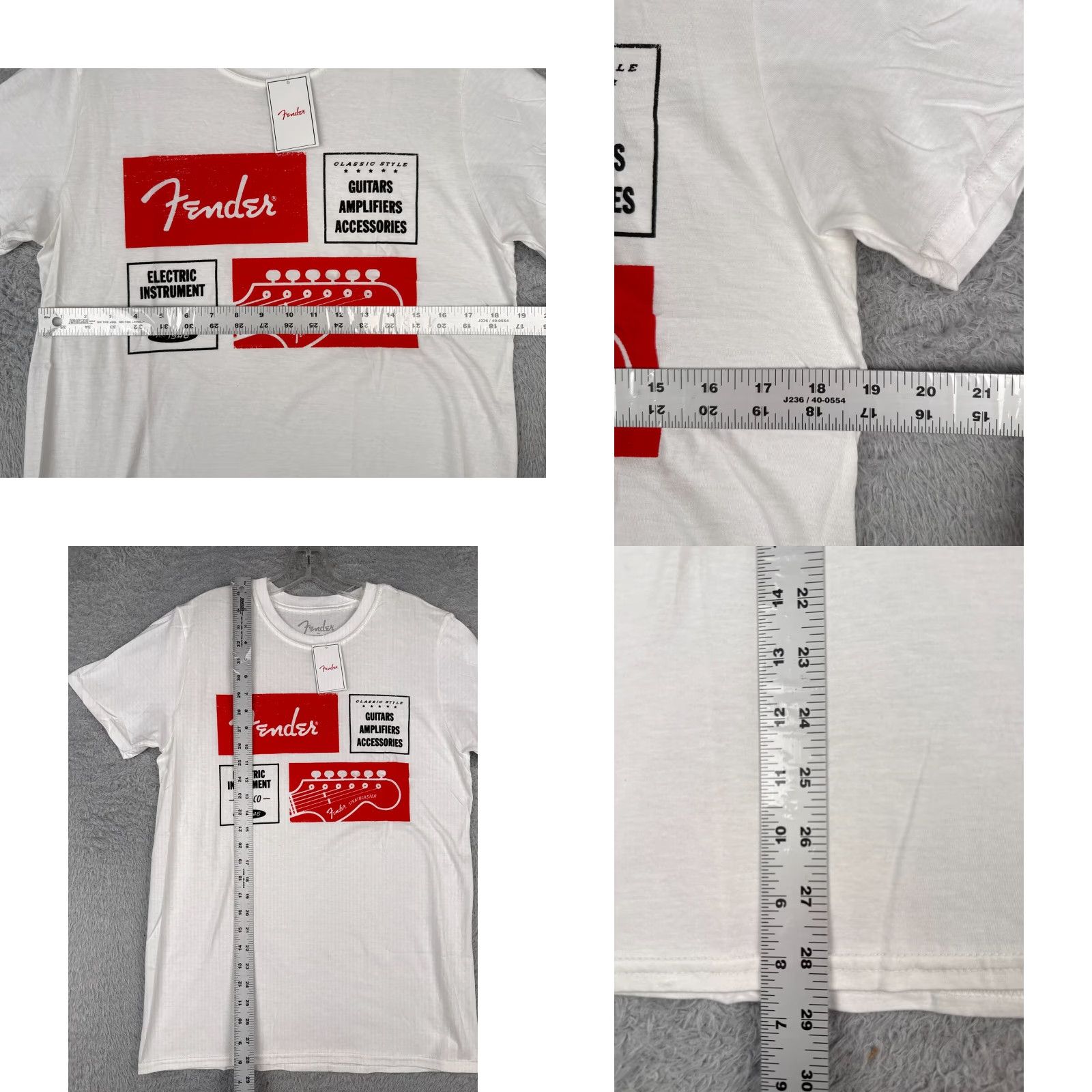 Fender Fender Shirt Men M White Solid 1964 Stratocaster Amps Accessories TAGS Music Size US M / EU 48-50 / 2 - 8 Thumbnail