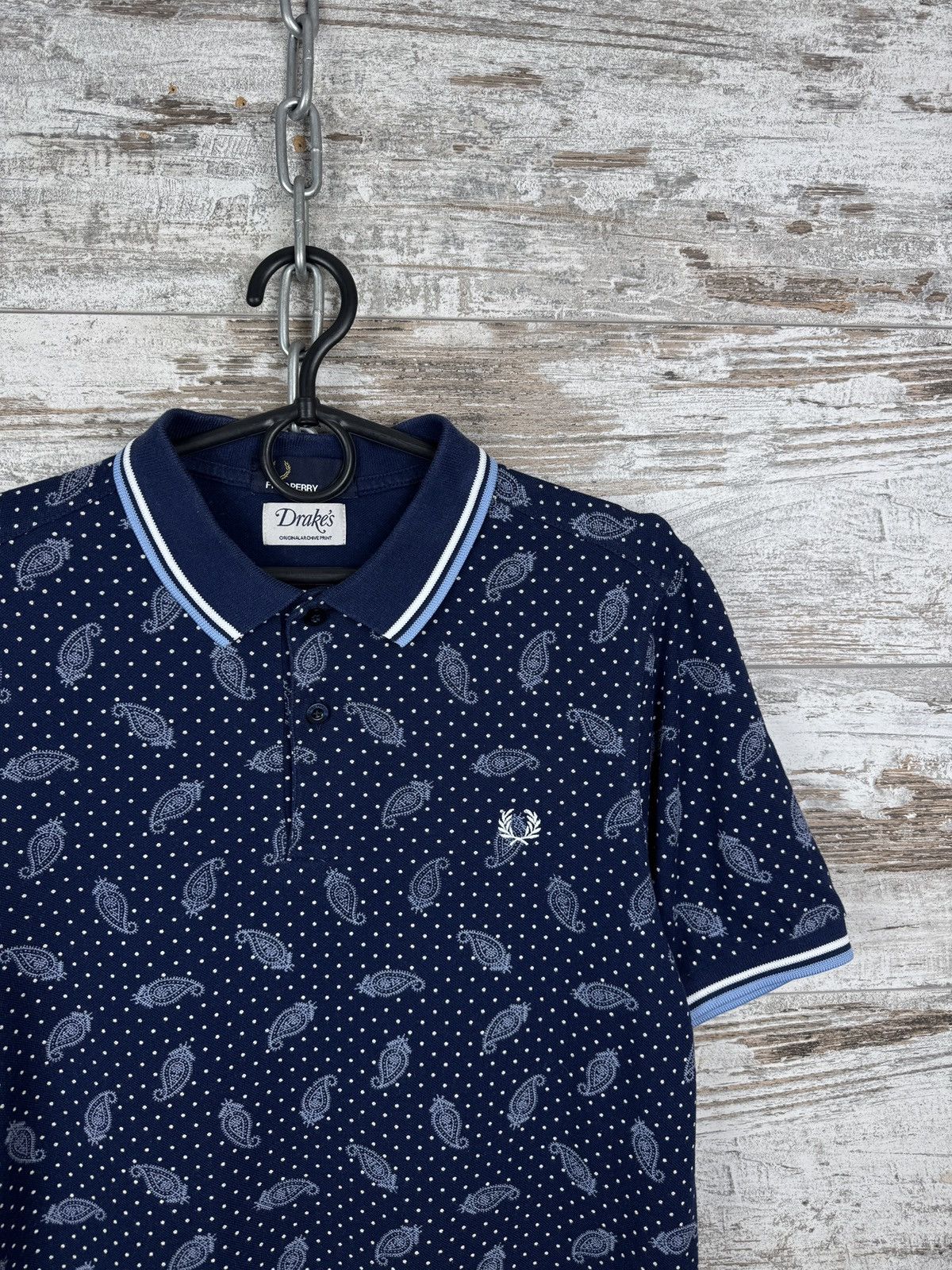 Drake's × Fred Perry Mens Vintage Fred Perry Drake’s polos t-shirt luxury tee Size US M / EU 48-50 / 2 - 2 Thumbnail