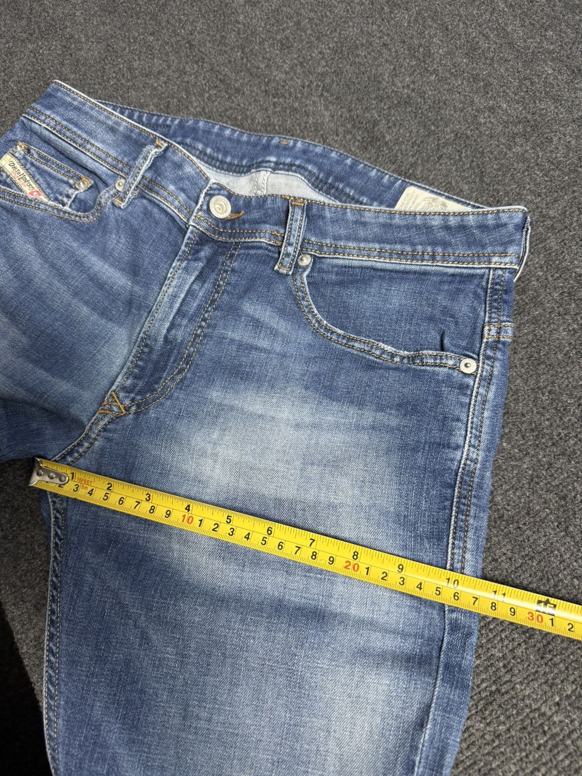 Diesel 00s Y2K Luxury Diesel Thavar-XP Slim Tapered Jeans Y2K Denim Size US 30 / EU 46 - 22 Thumbnail
