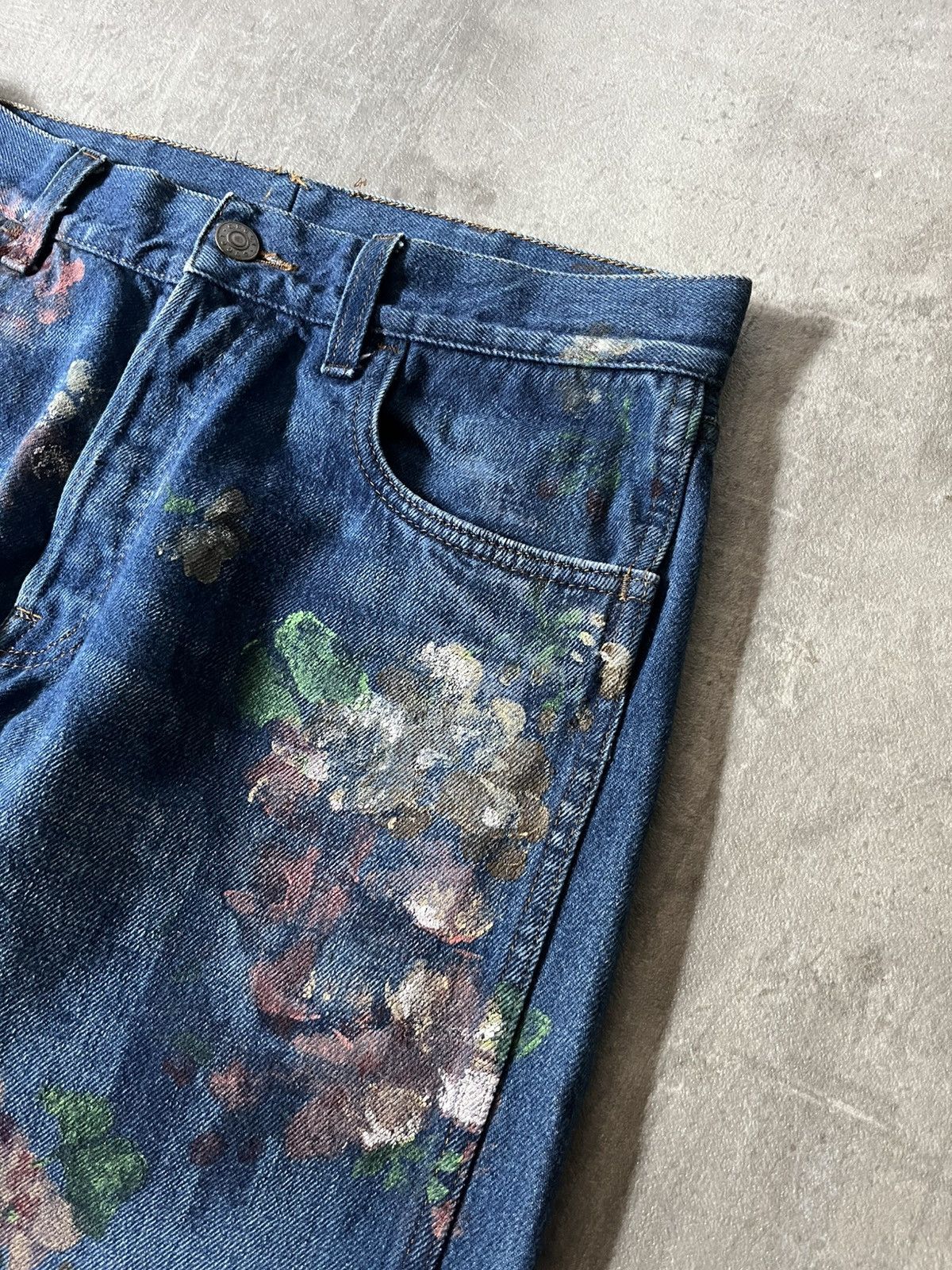 Gucci Gucci A/W 16 Hand Painted Floral jeans blue rare Size US 32 / EU 48 - 7 Thumbnail
