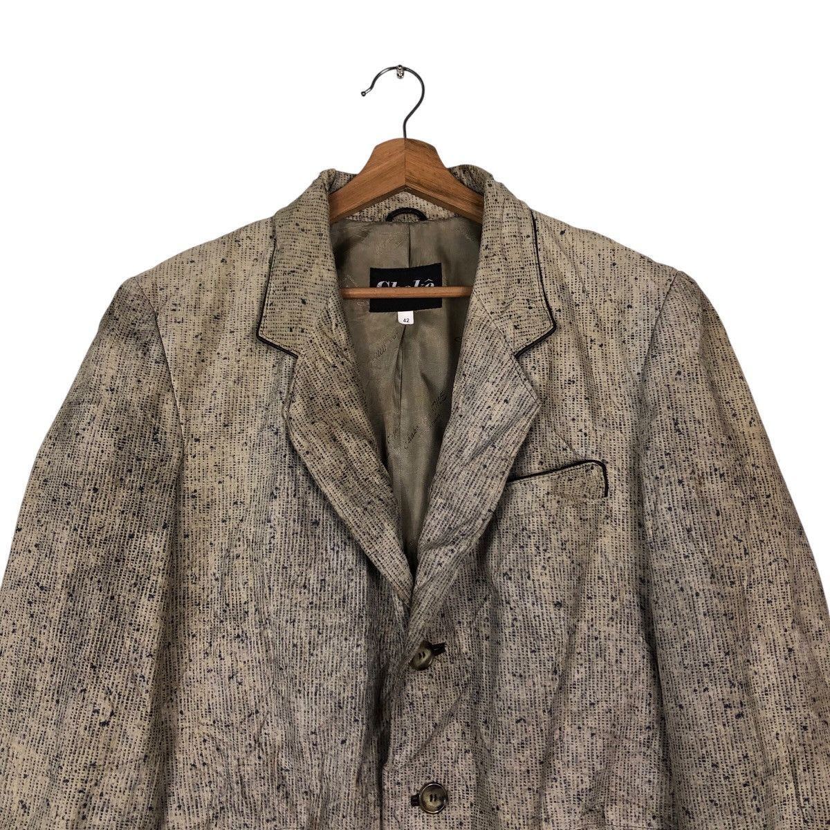 Japanese Brand × Vintage 📌Vintage Leather Jacket Chore Work Chako Issey Miyake Size US M / EU 48-50 / 2 - 4 Thumbnail
