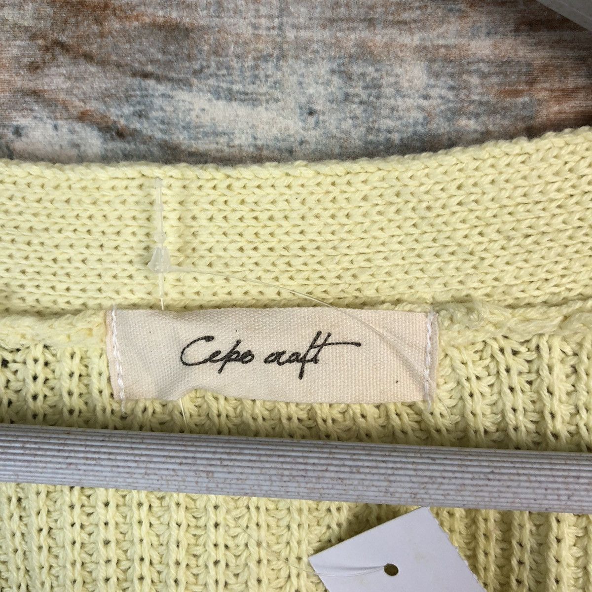 Japanese Brand Cepo Aatt Yellow Cardigan Knitwear #A1358 Size M / US 6-8 / IT 42-44 - 10 Thumbnail