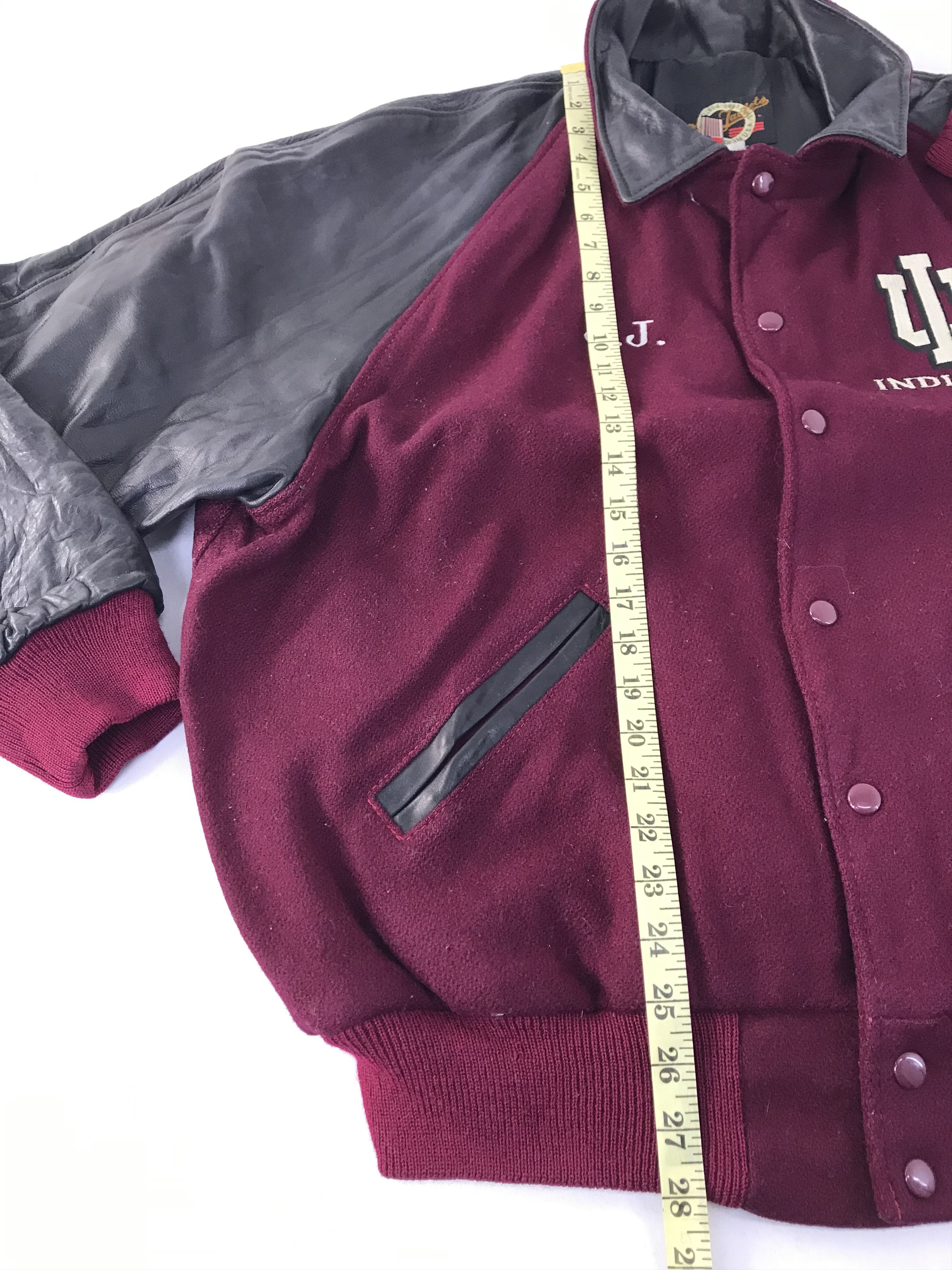 Genuine Leather Vintage Dehen Indianna Virgin Wool + Cowhide Leather Sleeve Size US M / EU 48-50 / 2 - 8 Thumbnail
