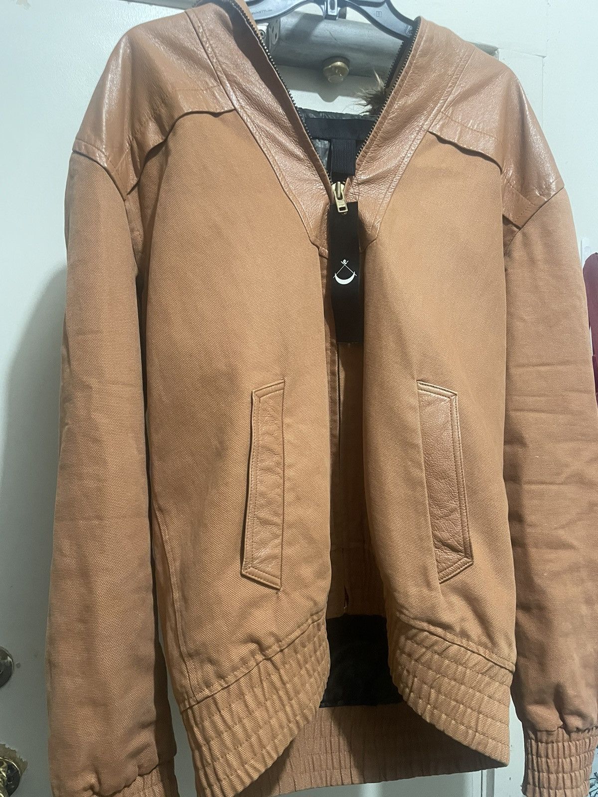 Black Scale Black Scale Vintage Beige Fur Coat 2012 Size US L / EU 52-54 / 3 - 1 Thumbnail