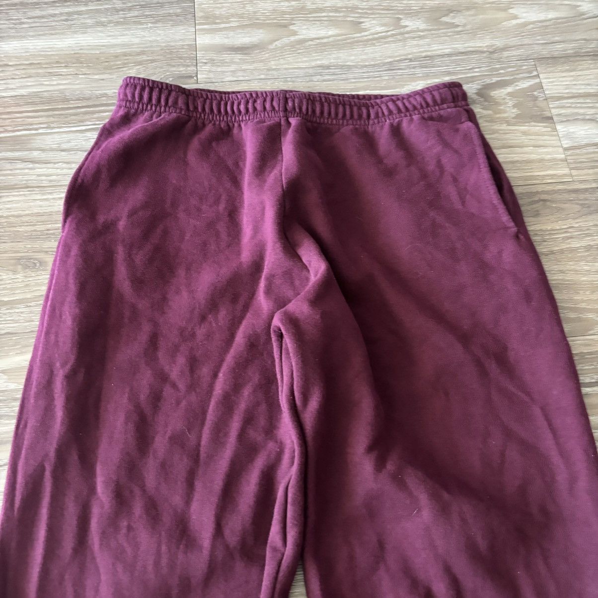 Vintage Crazy Vintage Y2K/2000s Burgundy Red Streetwear Essential Sweatpants! Fits M Size US 32 / EU 48 - 4 Thumbnail