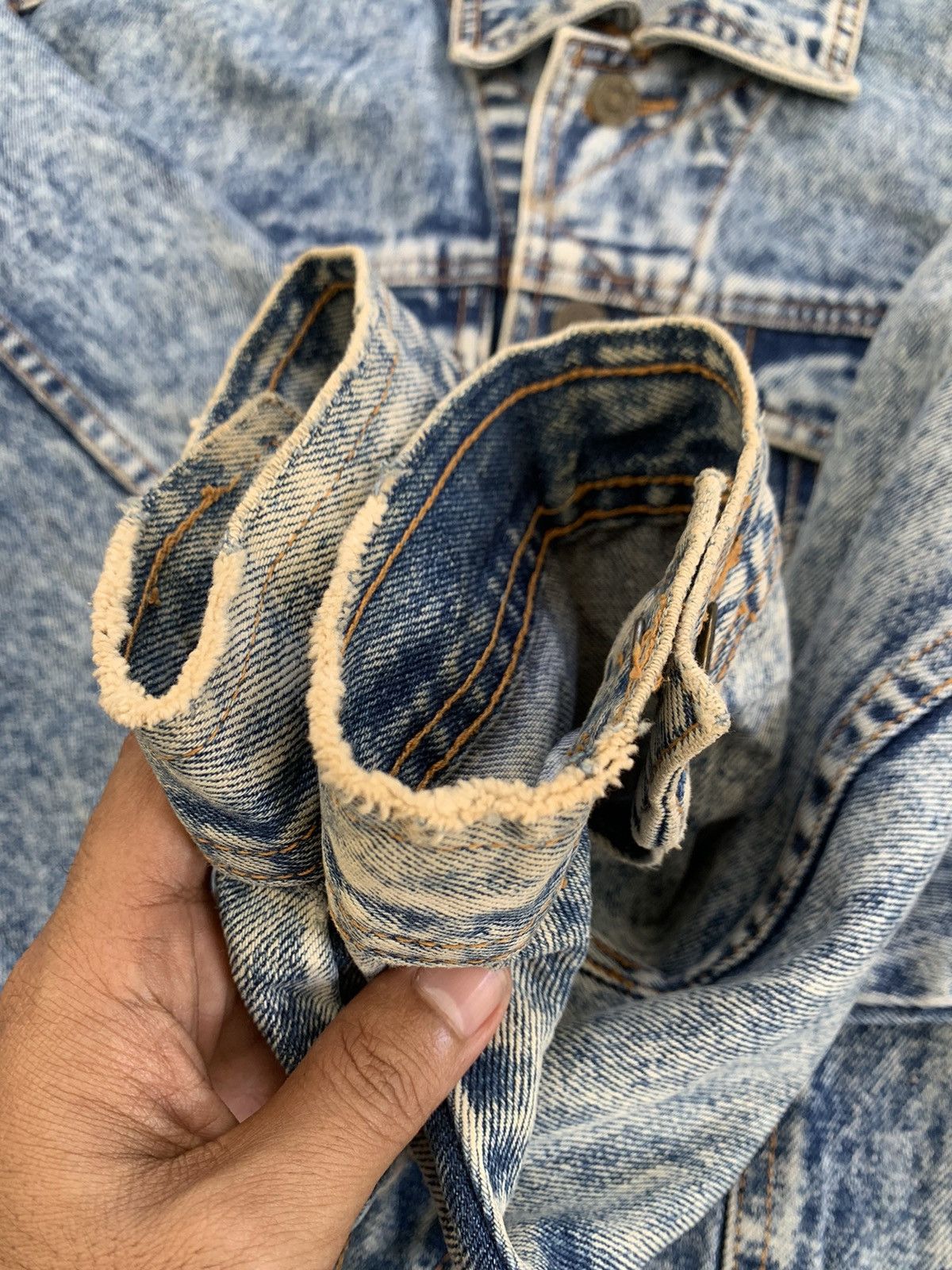Vintage Classic Western Trucker Jacket With Back Buckle Size US L / EU 52-54 / 3 - 12 Thumbnail