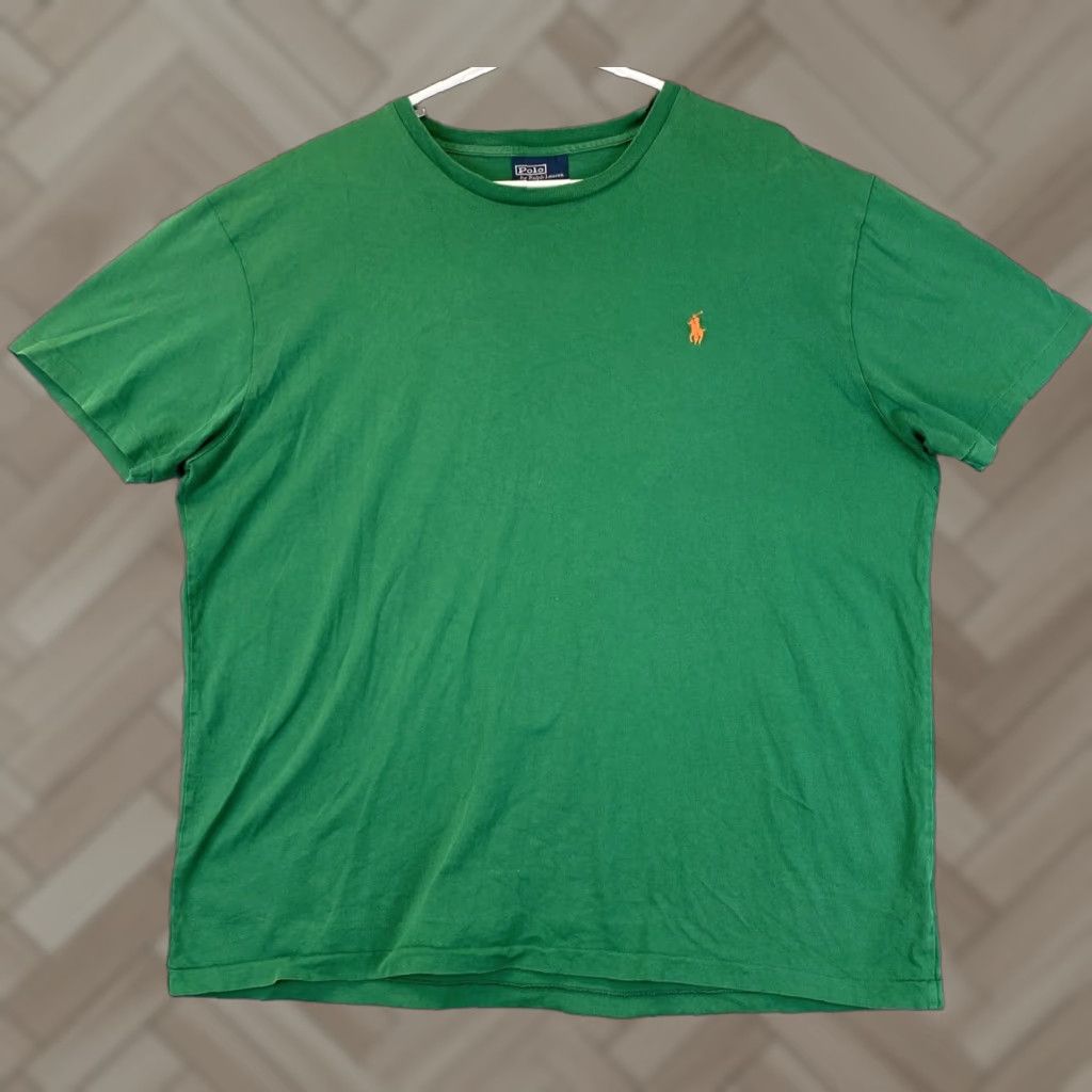 Polo Ralph Lauren Polo Ralph Lauren Shirt Mens Large Green Short Sleeve Casual Preppy Cotton Pony Logo Size US L / EU 52-54 / 3 - 1 Thumbnail