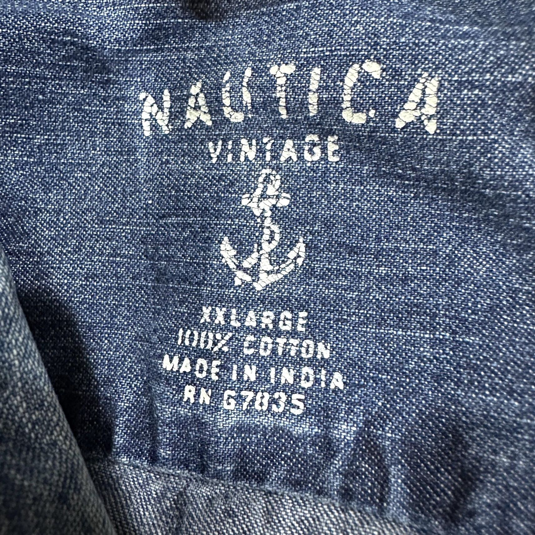 Nautica Nautica Denim Shirt Men 2XL Blue Button-Up Long Sleeve Pockets Slim/Relaxed Fit Casual Workwear 90s Western Y2K Streetwear Size US XXL / EU 58 / 5 - 6 Thumbnail