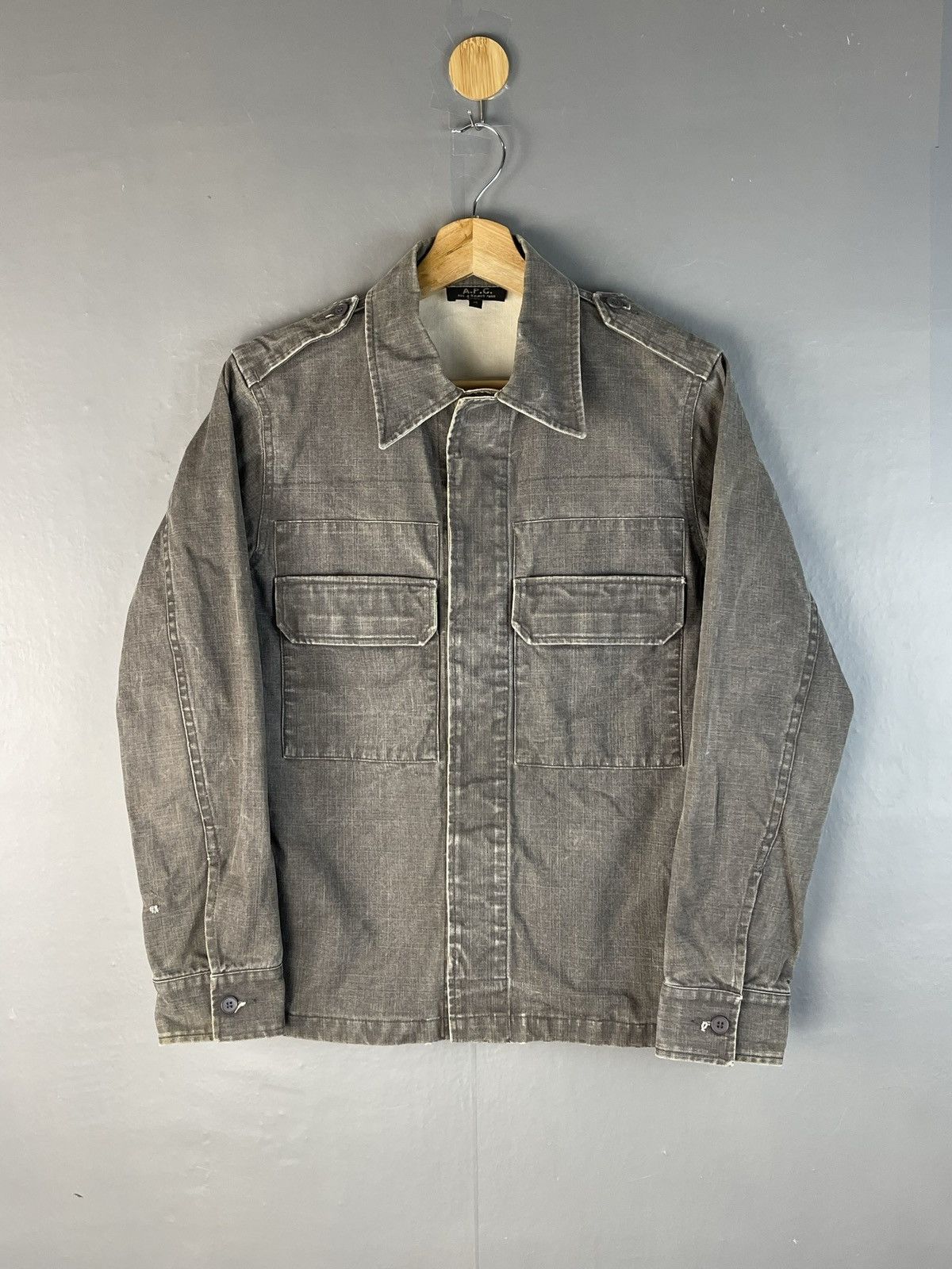 A.P.C. 🔥A.P.C. FRANCE Double Pocket Buttoned Jacket Size US S / EU 44-46 / 1 - 1 Thumbnail