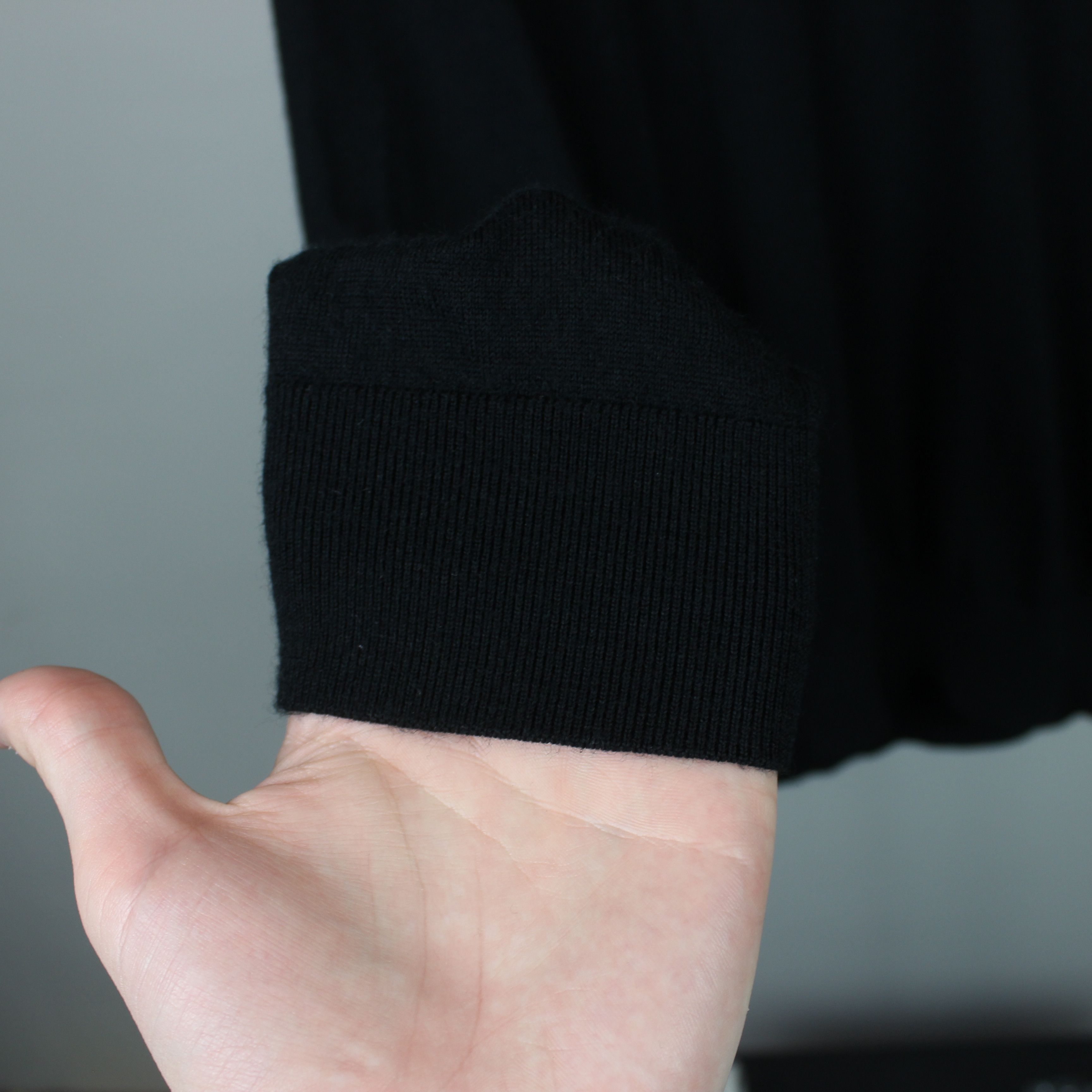 Reiss Reiss Black Milburn Wool Open Collar Polo Shirt M Size US M / EU 48-50 / 2 - 18 Thumbnail